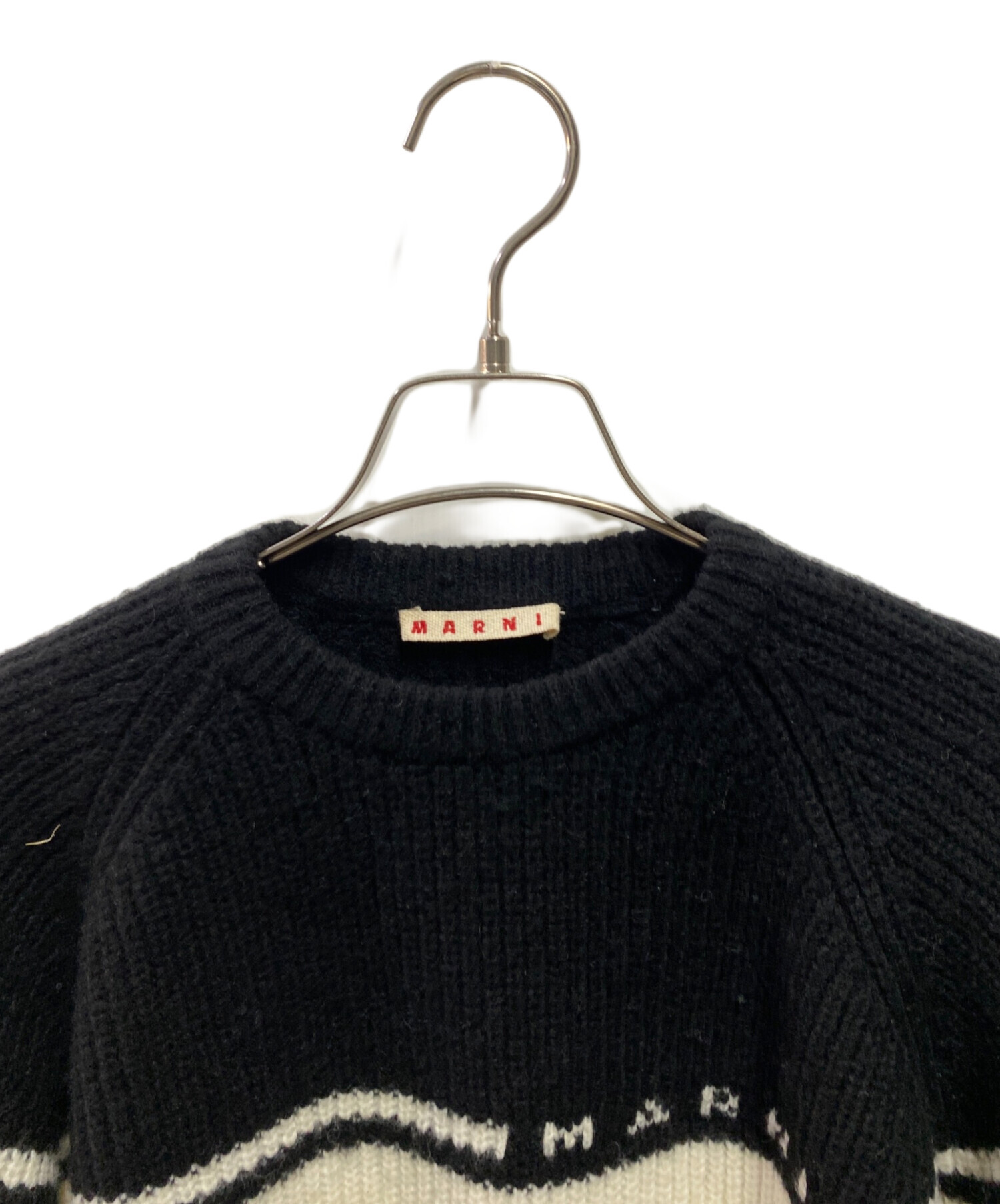 中古・古着通販】MARNI (マルニ) stripe sweater ブラック サイズ:14