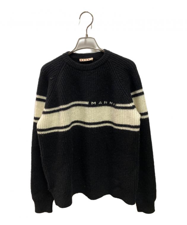 中古・古着通販】MARNI (マルニ) stripe sweater ブラック サイズ:14