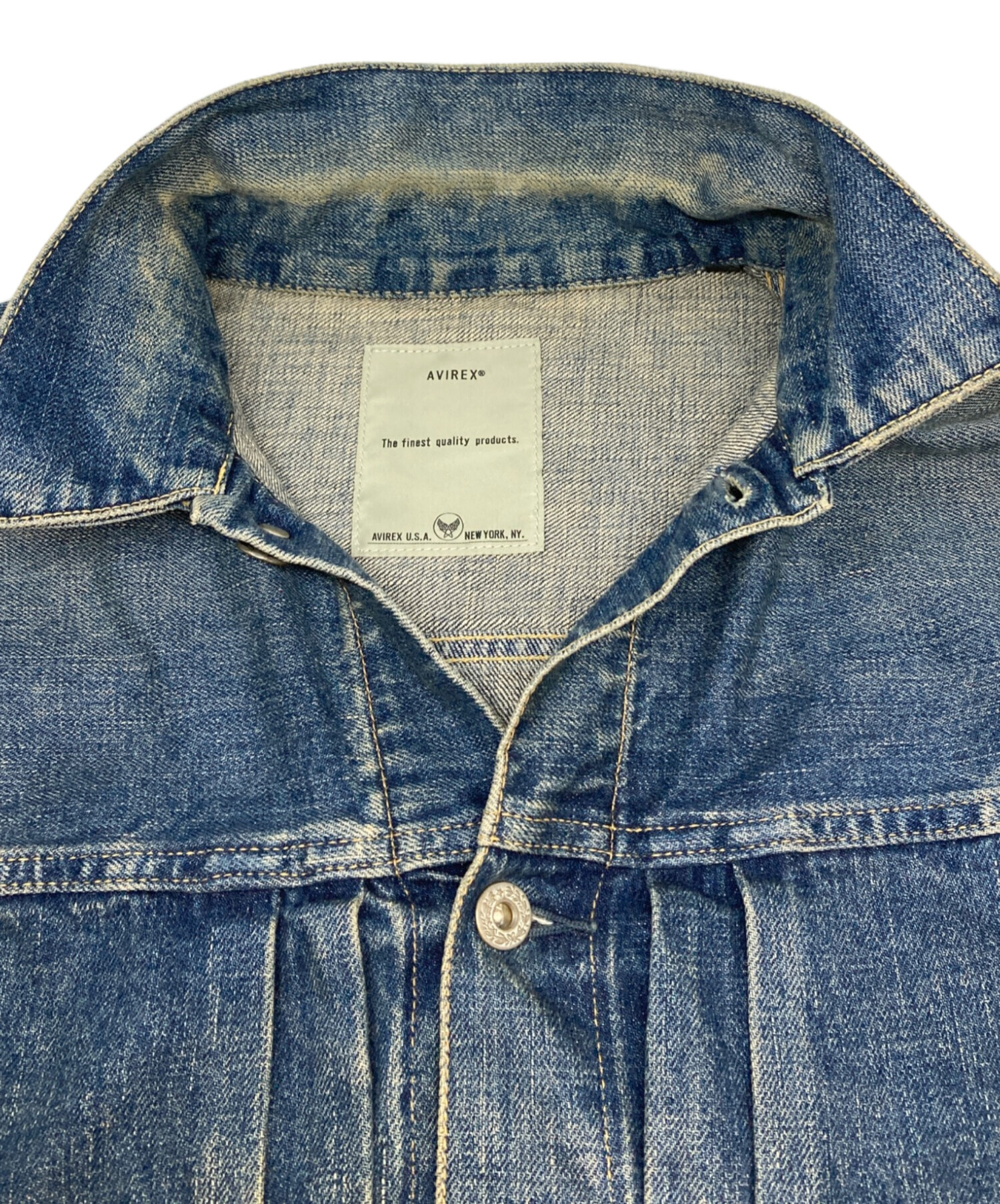 中古・古着通販】AVIREX (アヴィレックス) TFQP DENIM JKT USED WASH 