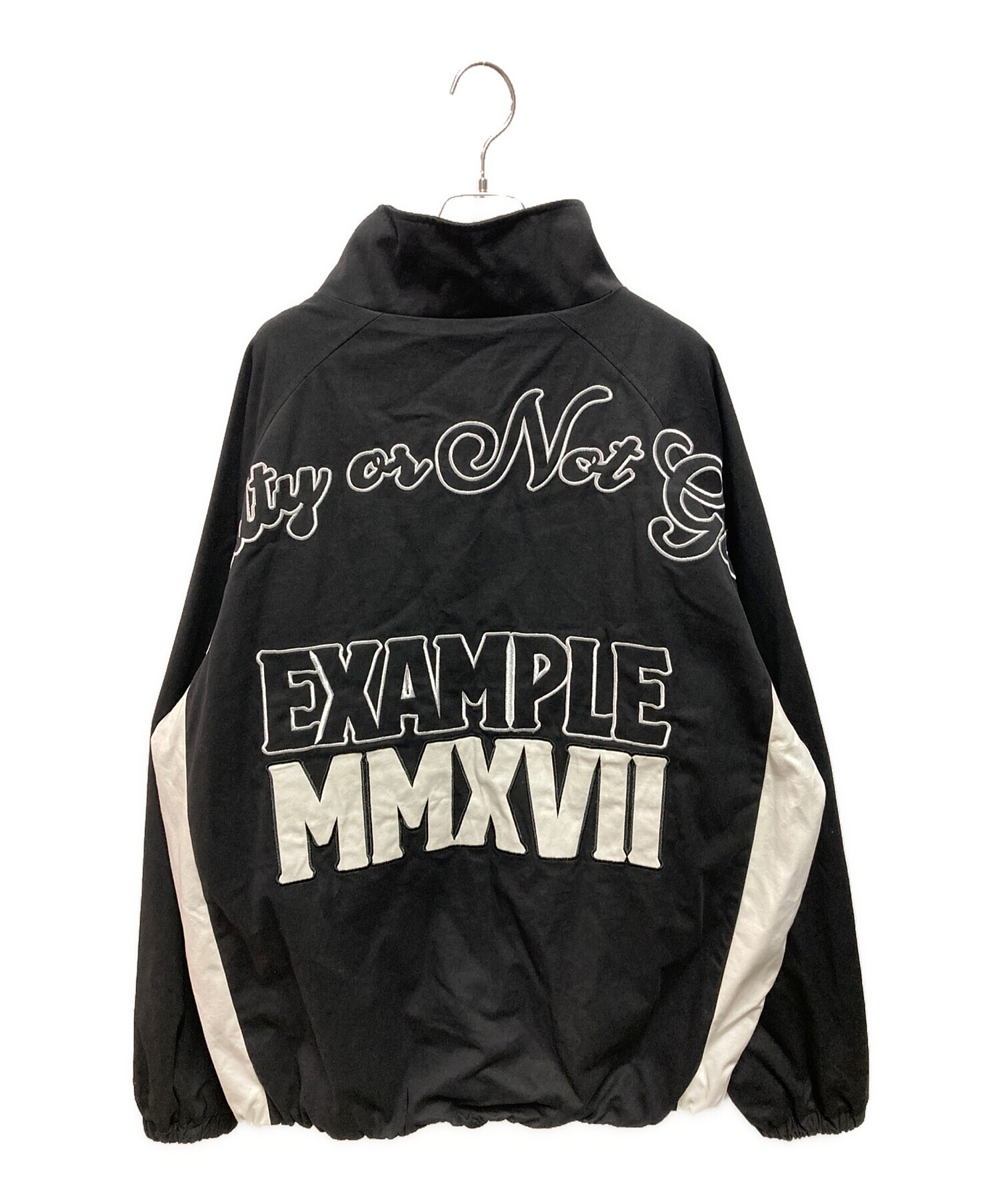   希少4XL トラックジャケット ブラック 古着 中古・古着通販】EXAMPLE (エグザンプル) HEAVY CANVAS TRACK JACKET