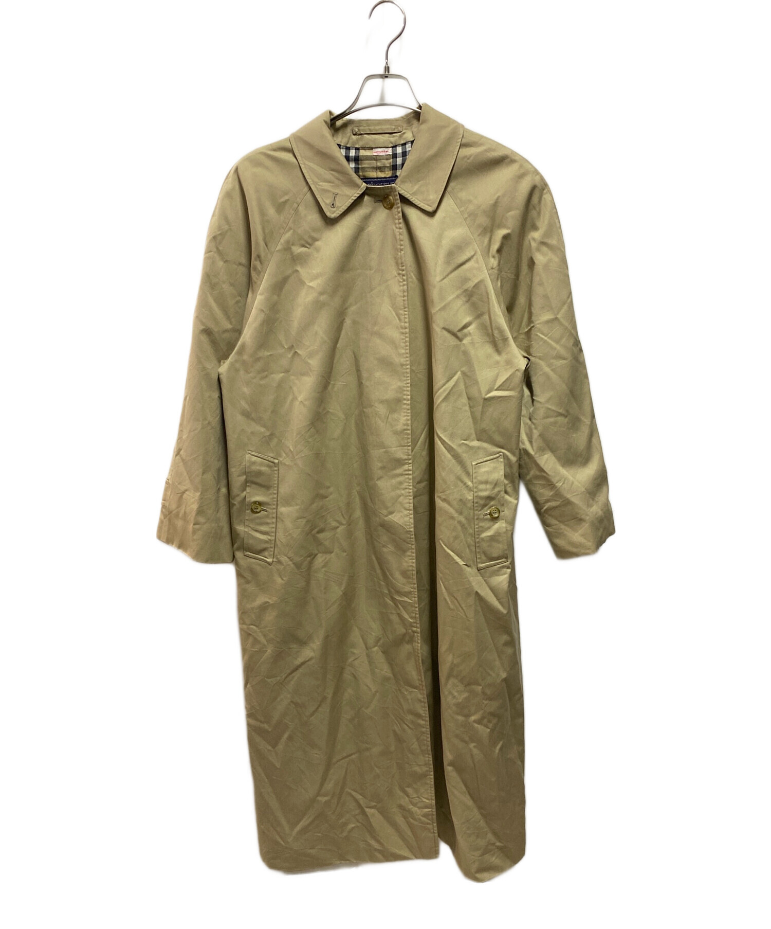 Burberrys ステンカラーコート ベージュ チェック裏地 中古・古着通販】Burberry's (バーバリー) 裏地ノバチェック ステン