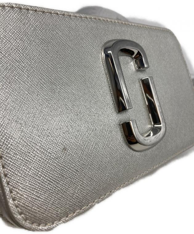 MARC JACOBS マークジェイコブス スナップショット バッグ シルバーカラー レディース 古着 中古 USED MARC JACOBS - MARC JACOBS マークジェイコブス スナップショット