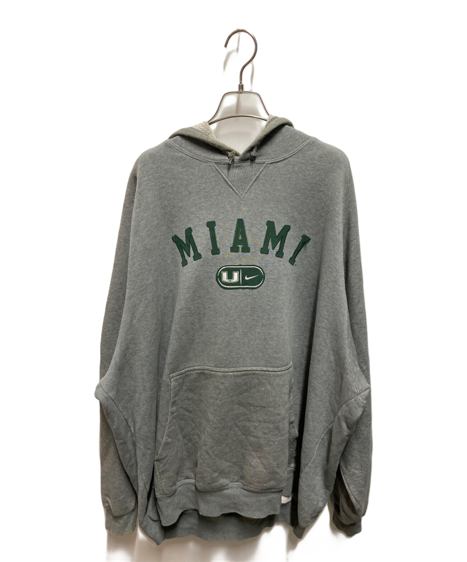 中古・古着通販】NIKE (ナイキ) プルオーバーパーカー グレー サイズ