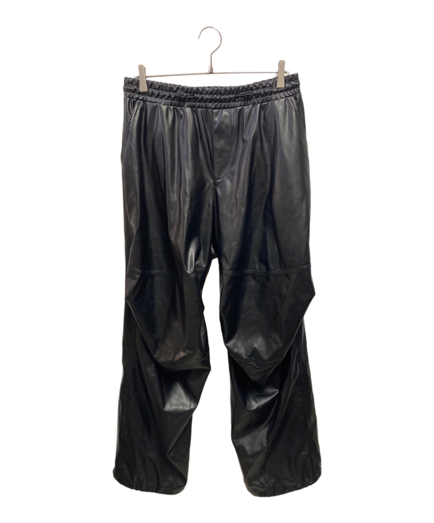 Diesel　エナメルパンツ　フェイクレザー　光沢パンツ　黒　サイズ30 中古・古着通販】DIESEL (ディーゼル) P-MARTY-LTHフェイクレザー
