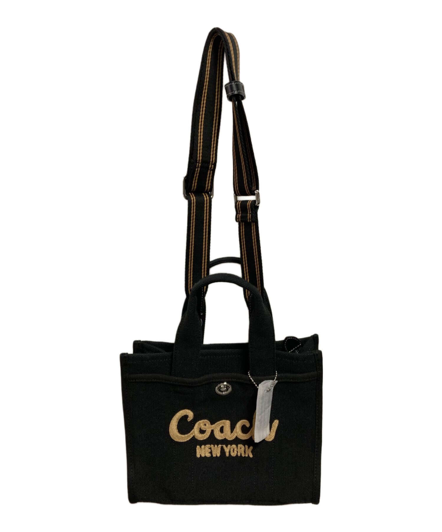 中古・古着通販】COACH (コーチ) カーゴ トート 26 ブラック｜ブランド