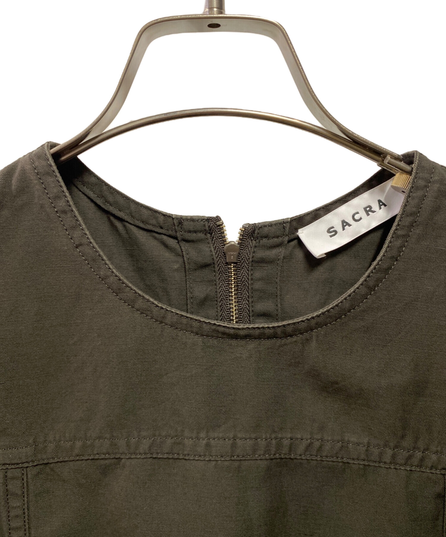 中古・古着通販】SACRA (サクラ) ワンピース ブラウン サイズ:M 未