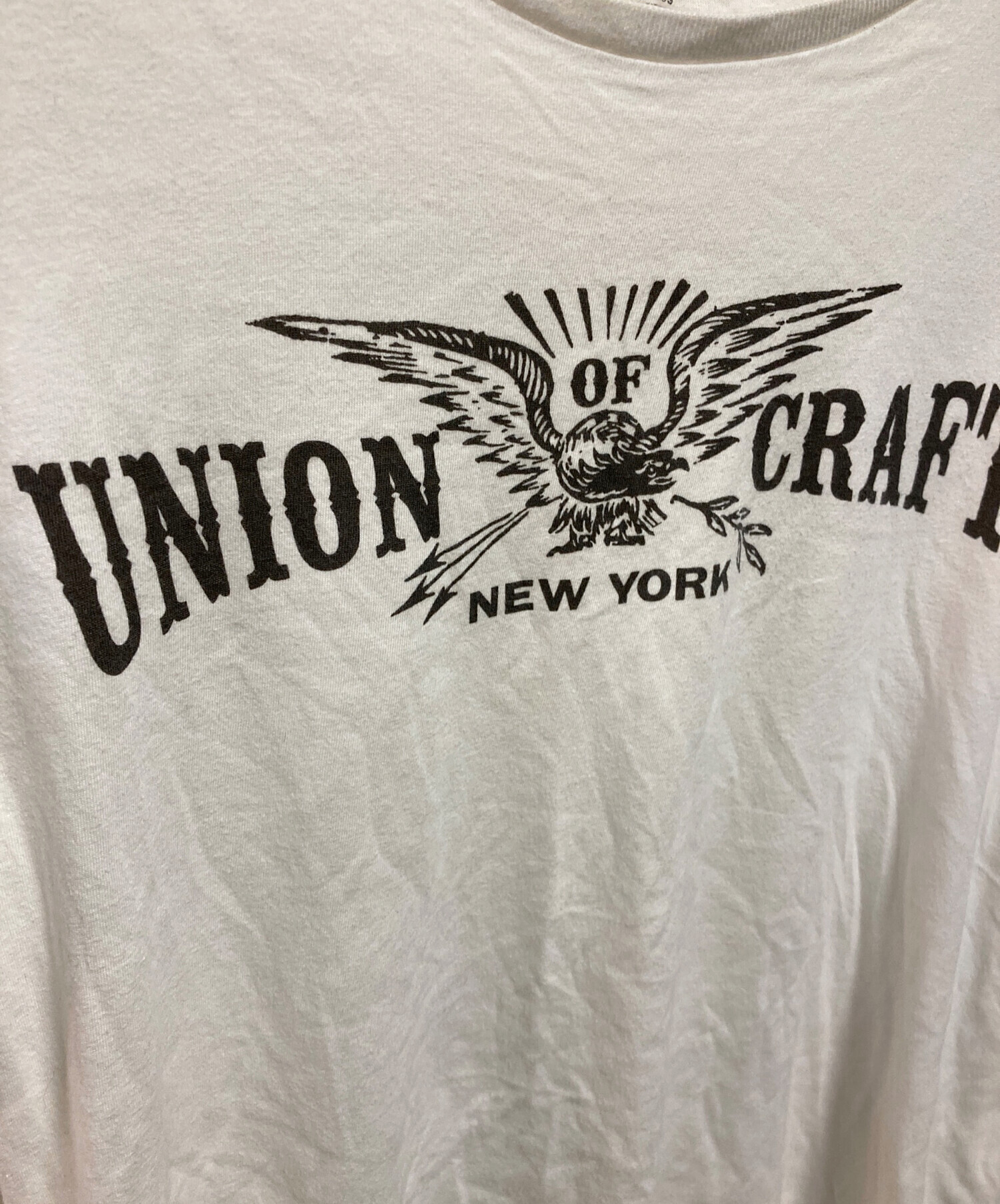 中古・古着通販】RRL (ダブルアールエル) プリントTシャツ ホワイト 