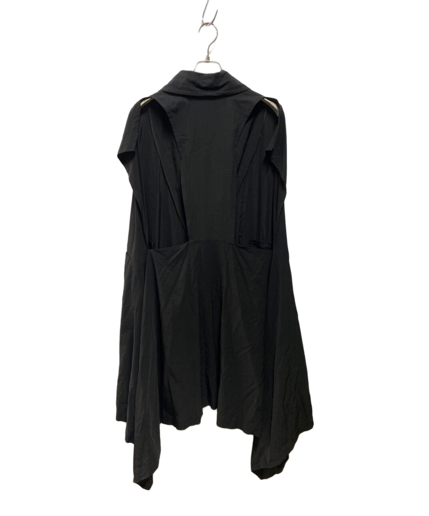 [LIMI feu] リミフゥ シャツ ワンピース ブラック LIMI feu（リミフゥ） 23AW 2WAYセルロースシャツドレスワンピース LJ