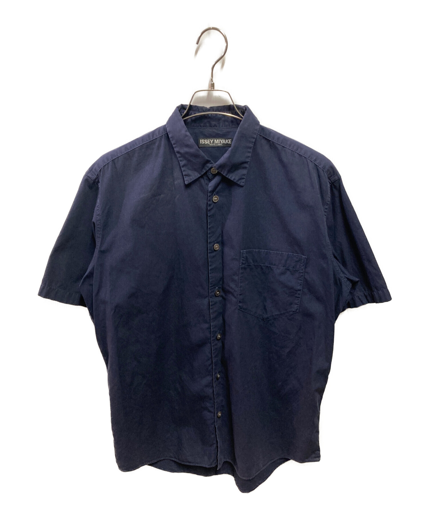 ISSEY MIYAKE・WHITE LABEL　イッセイミヤケ 半袖シャツ 中古・古着通販】ISSEY MIYAKE (イッセイミヤケ) 半袖シャツ ネイビー