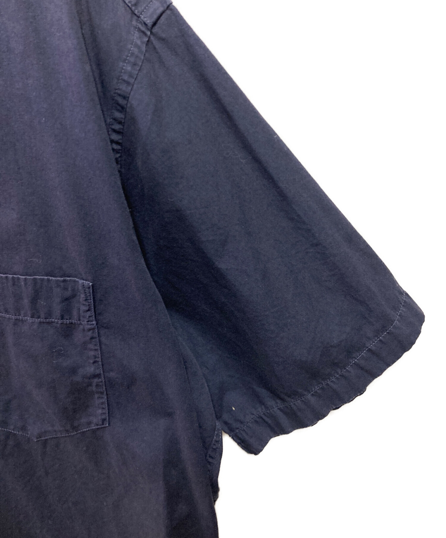 中古・古着通販】ISSEY MIYAKE (イッセイミヤケ) 半袖シャツ ネイビー