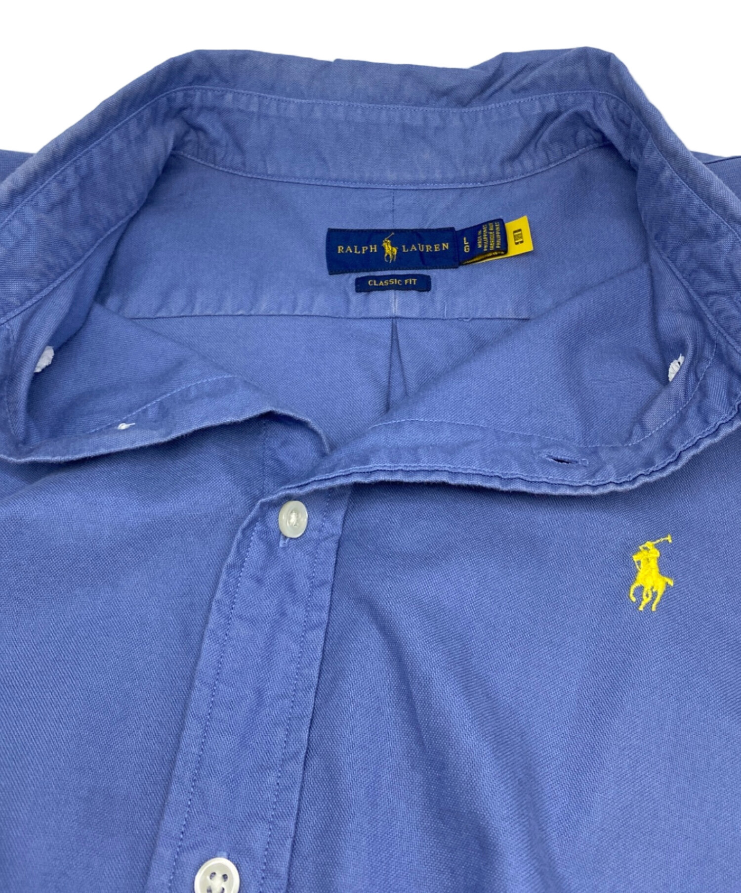中古・古着通販】RALPH LAUREN (ラルフローレン) シャツ ブルー サイズ