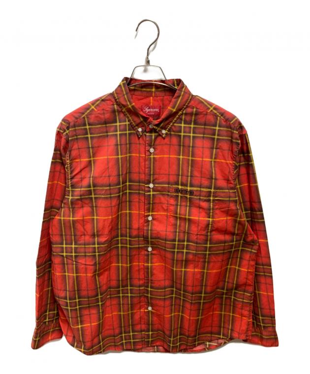 トップス Supreme Spray Tartan Shirt 中古・古着通販】SUPREME (シュプリーム) Spray Tartan Shirt レッド