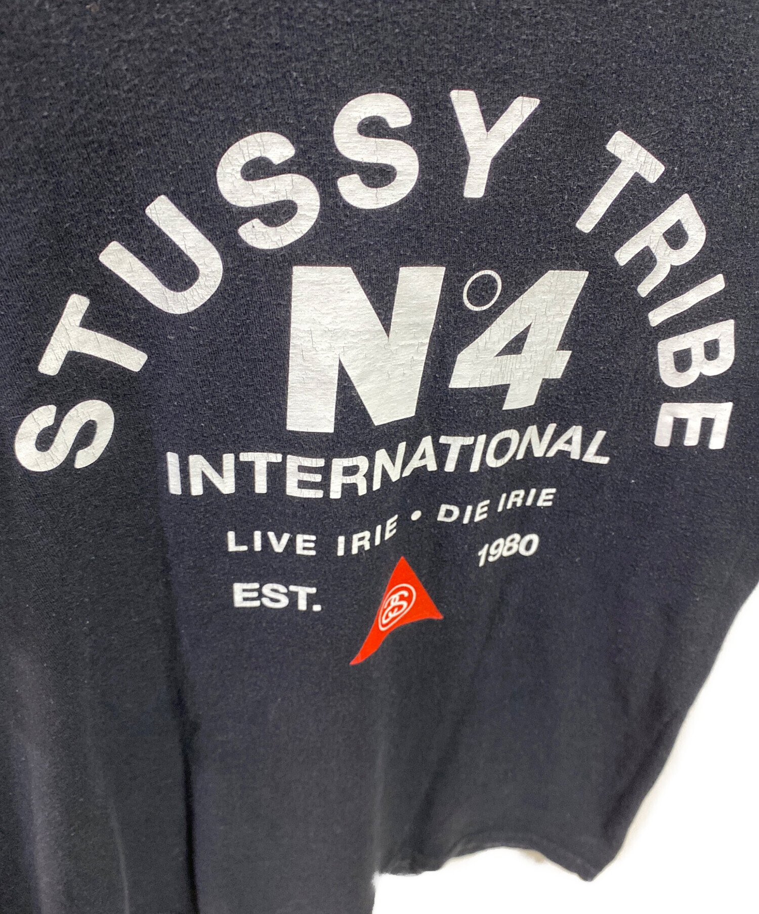 中古・古着通販】stussy (ステューシー) プリントTシャツ ブラック 