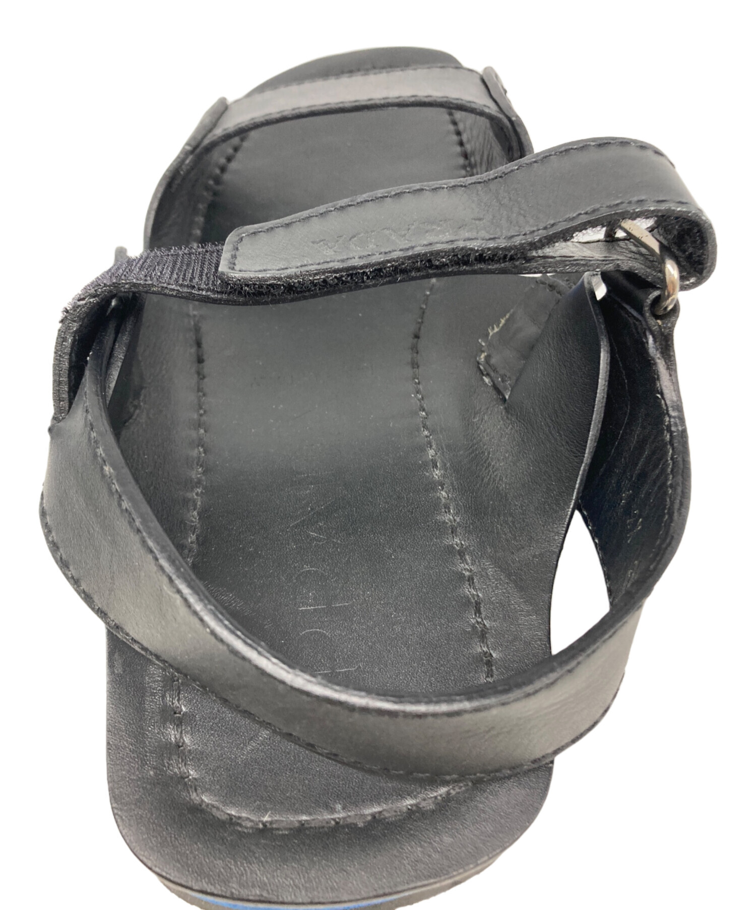 中古・古着通販】PRADA (プラダ) ストラップサンダル ブラック サイズ