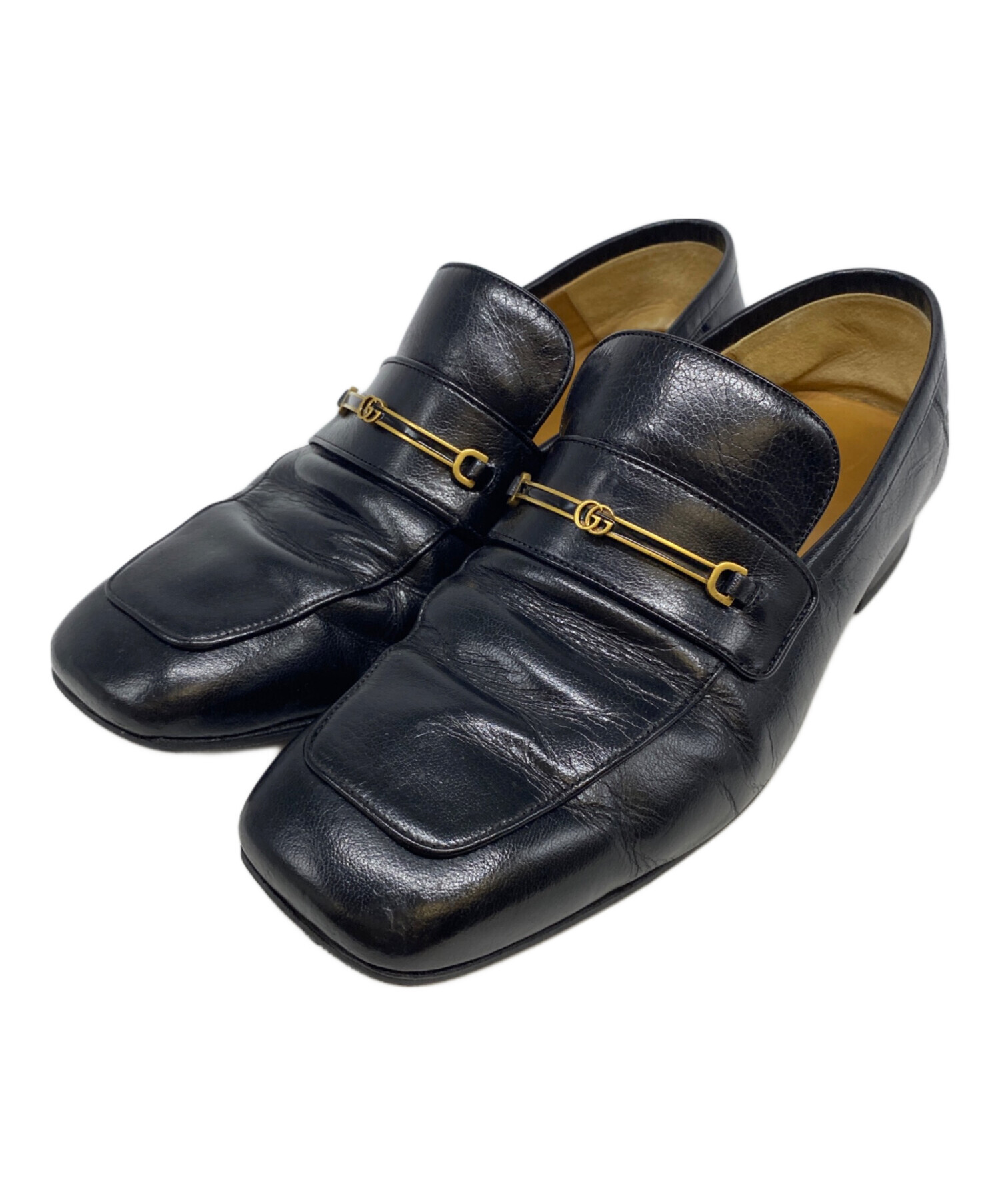 【状態良】24cm GUCCI ブラック ローファー 中古・古着通販】GUCCI (グッチ) ローファー ブラック サイズ:6
