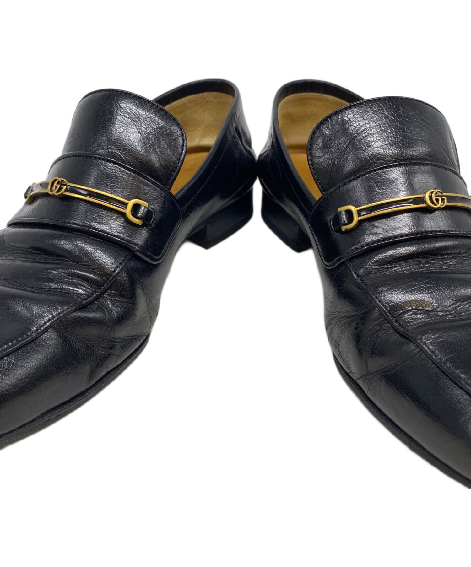 中古・古着通販】GUCCI (グッチ) ローファー ブラック サイズ:6