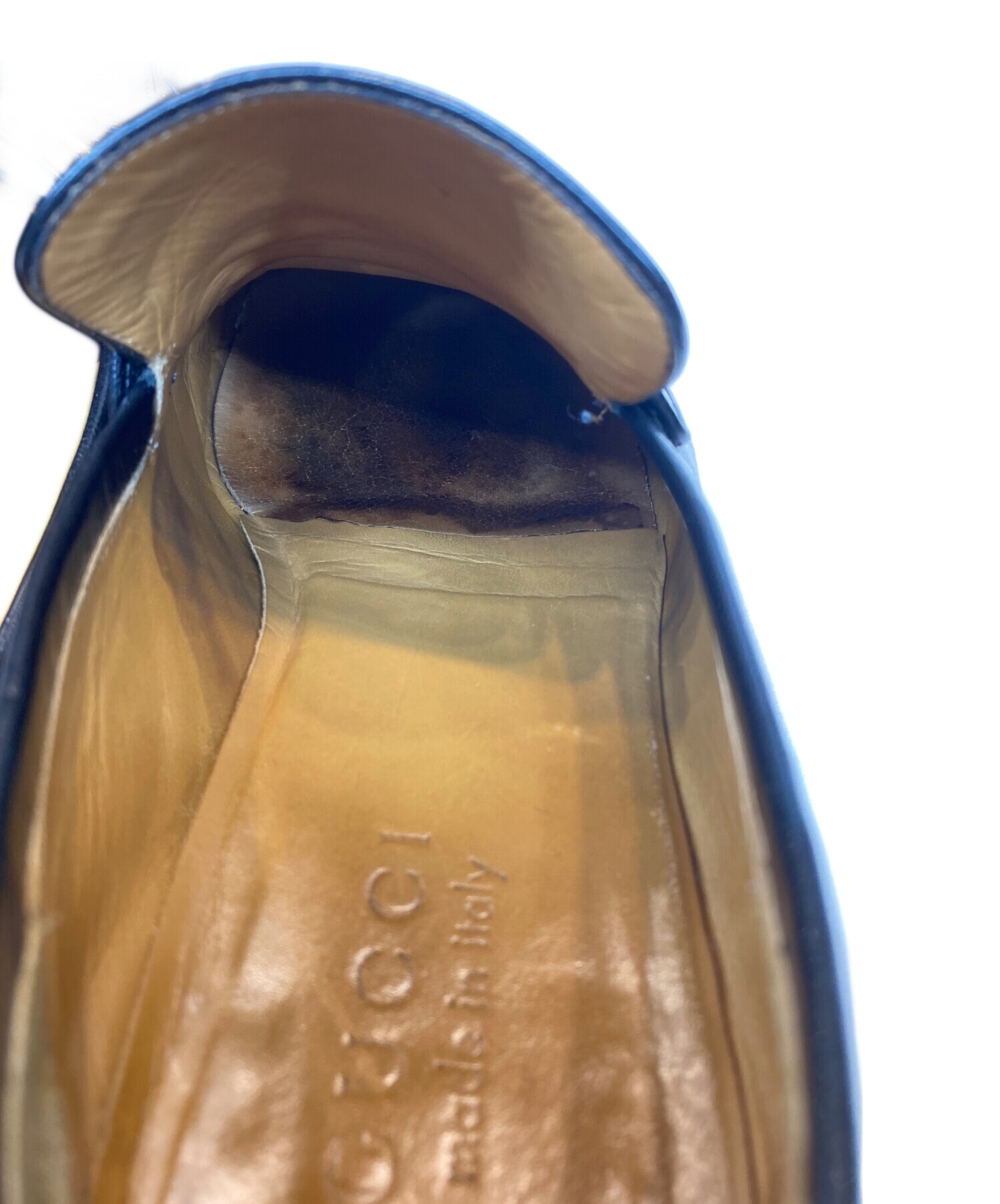 中古・古着通販】GUCCI (グッチ) ローファー ブラック サイズ:6
