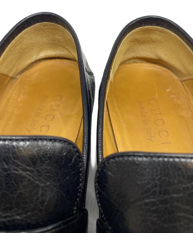 中古・古着通販】GUCCI (グッチ) ローファー ブラック サイズ:6