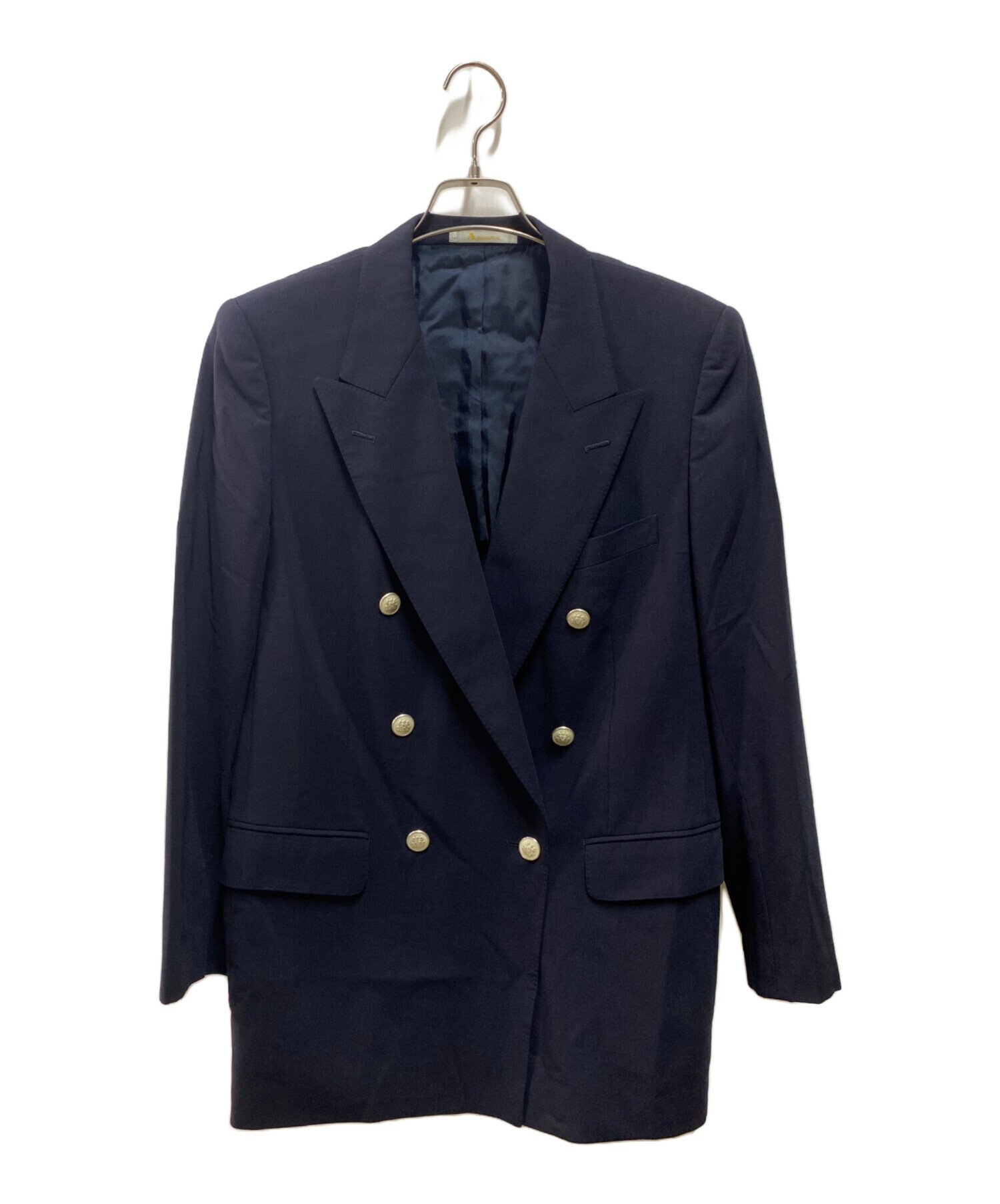 アクアスキュータム Aquascutum ブレザー 紺ブレ 中古・古着通販】Aquascutum (アクアスキュータム) ダブルブレザー
