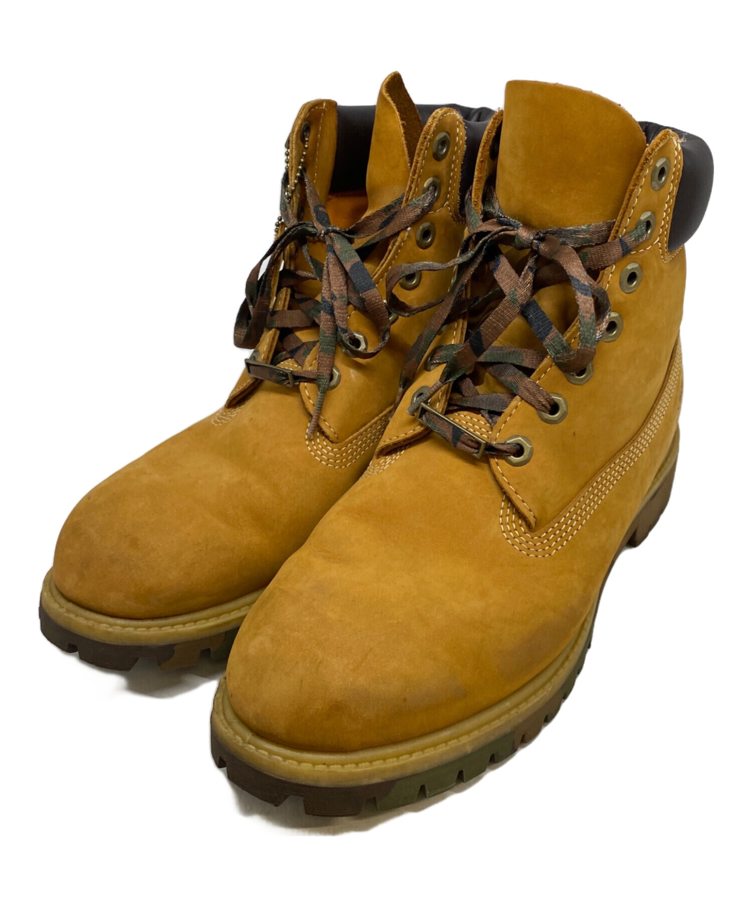Timberland 6インチ ブーツ ウィート カモフラージュソール Timberland