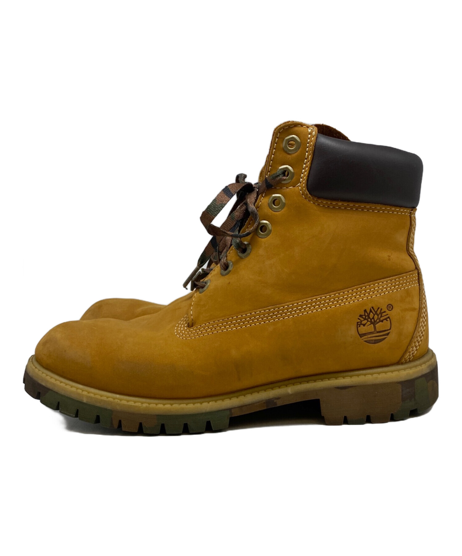 Timberland 6インチ ブーツ ウィート カモフラージュソール Timberland 6インチ ブーツ ウィート カモフラージュソール Timberland