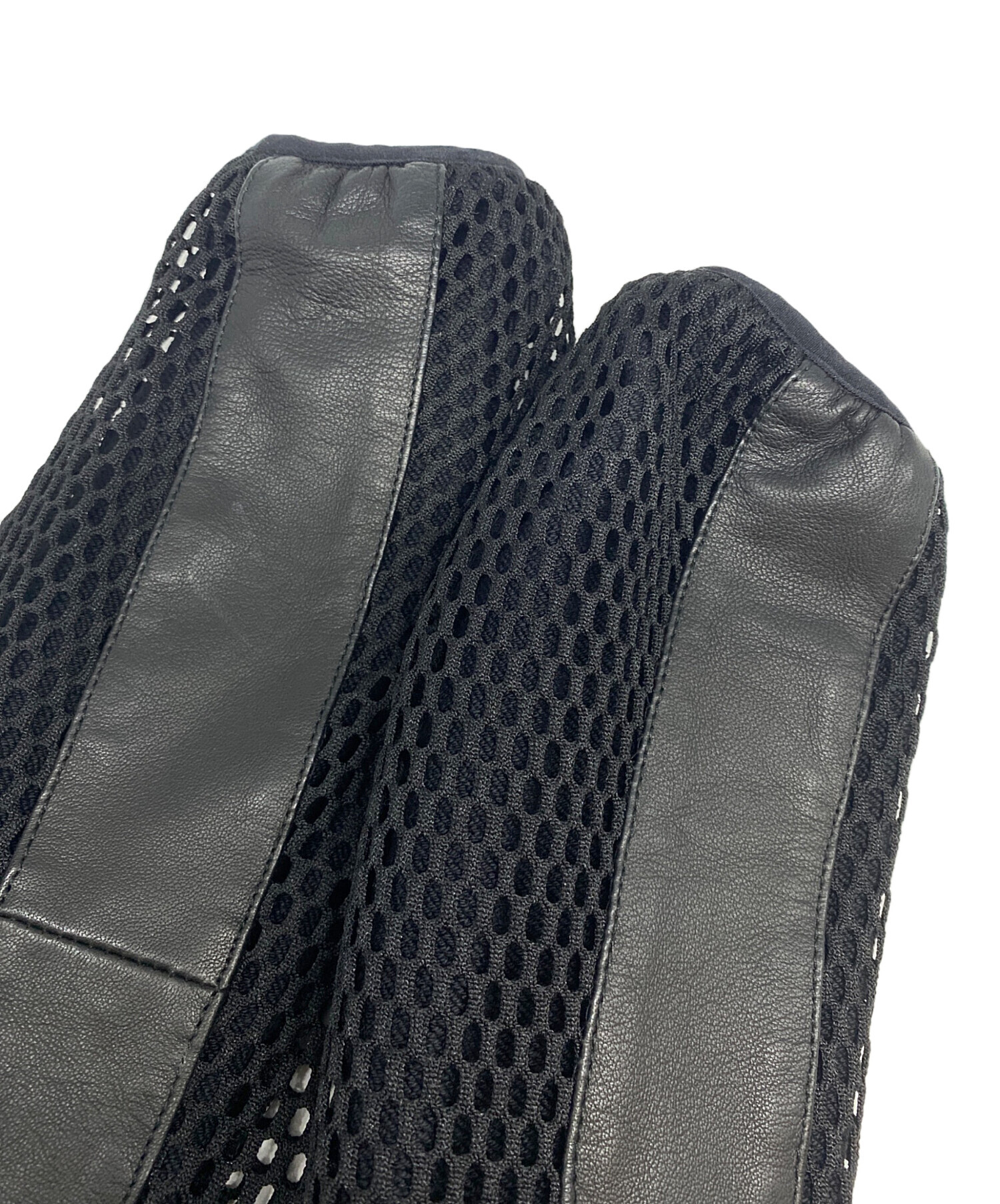 中古・古着通販】DIESEL (ディーゼル) レザーメッシュフーディー