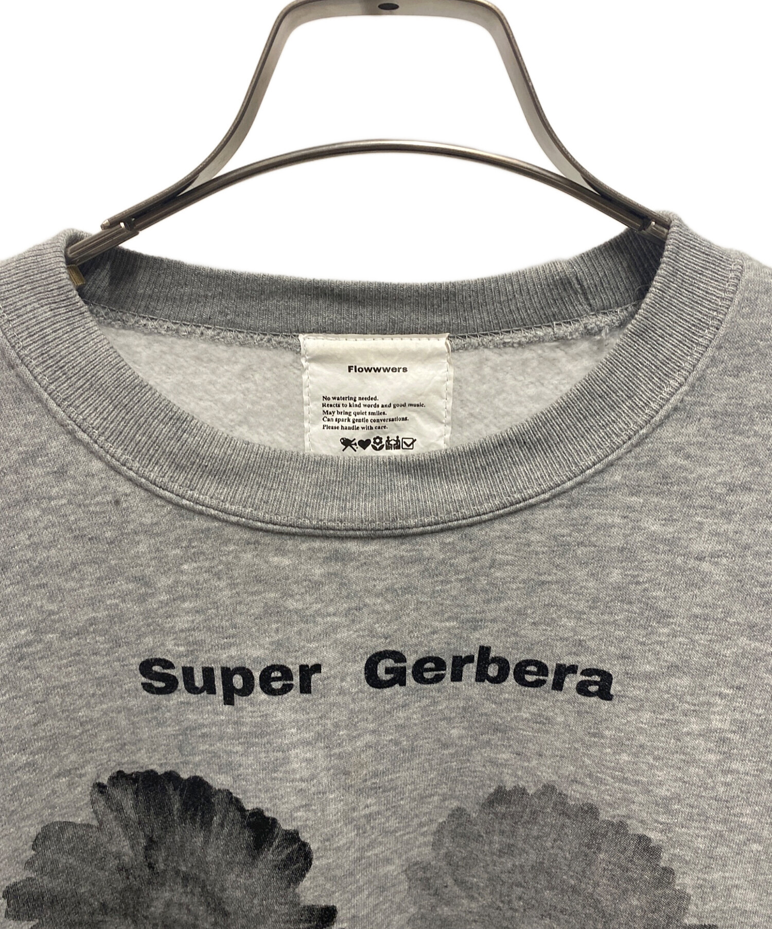 中古・古着通販】flowwwers (フラワーズ) Gerbera Dot sweat グレー 