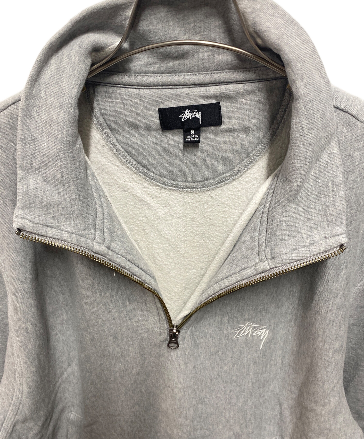 中古・古着通販】stussy (ステューシー) ハーフジップスウェット