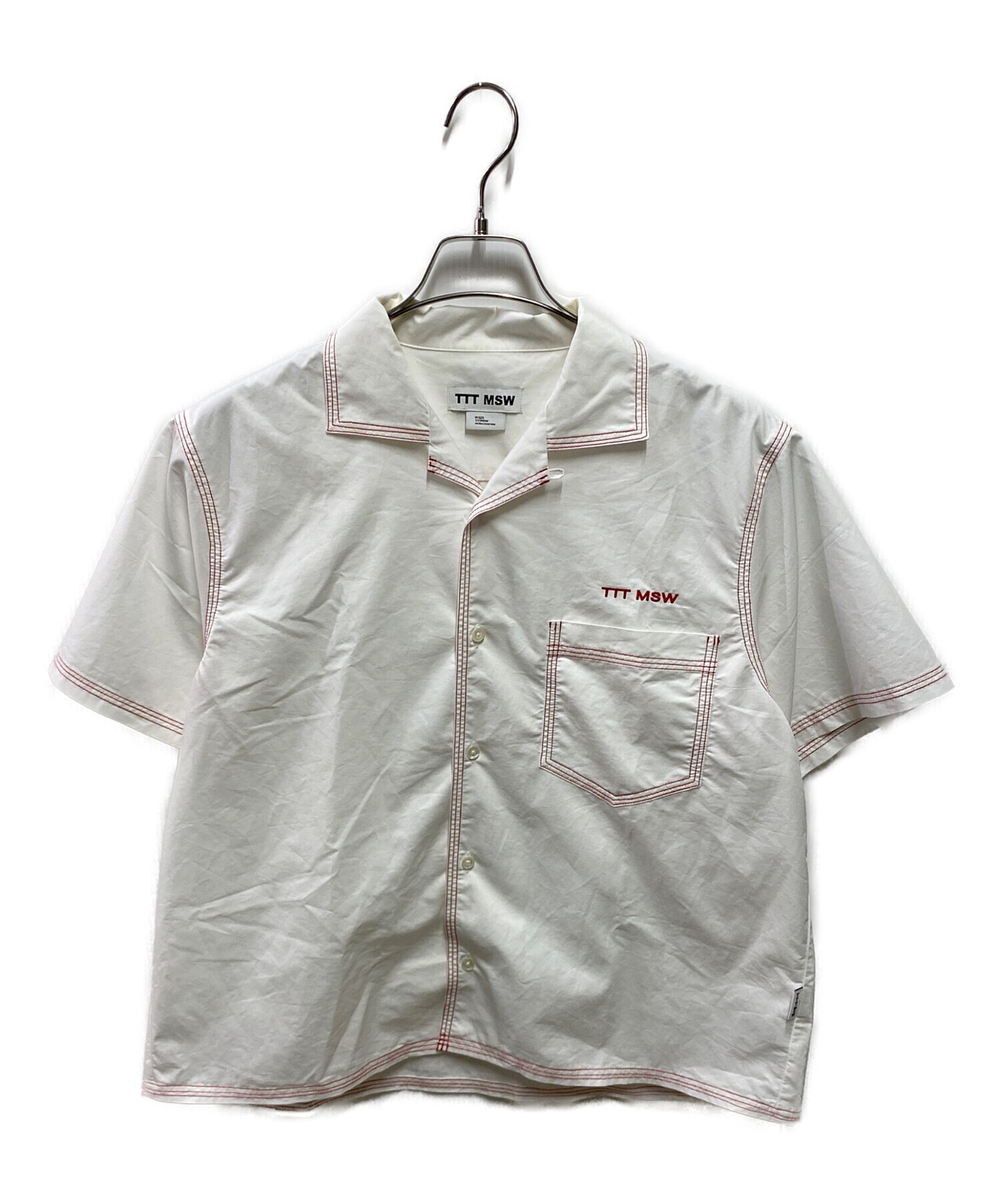 中古・古着通販】TTT MSW (ティー) Cotton Open Collar Short Sleeve