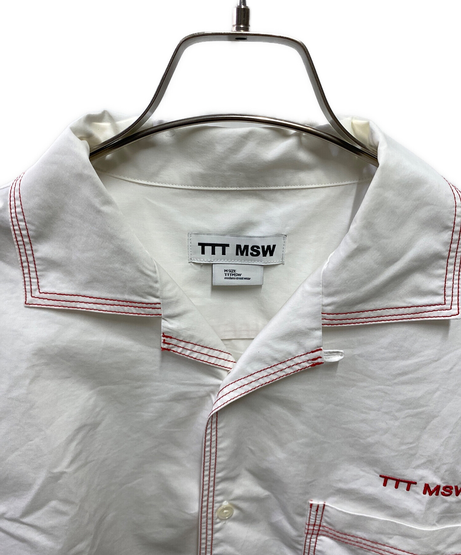 中古・古着通販】TTT MSW (ティー) Cotton Open Collar Short Sleeve