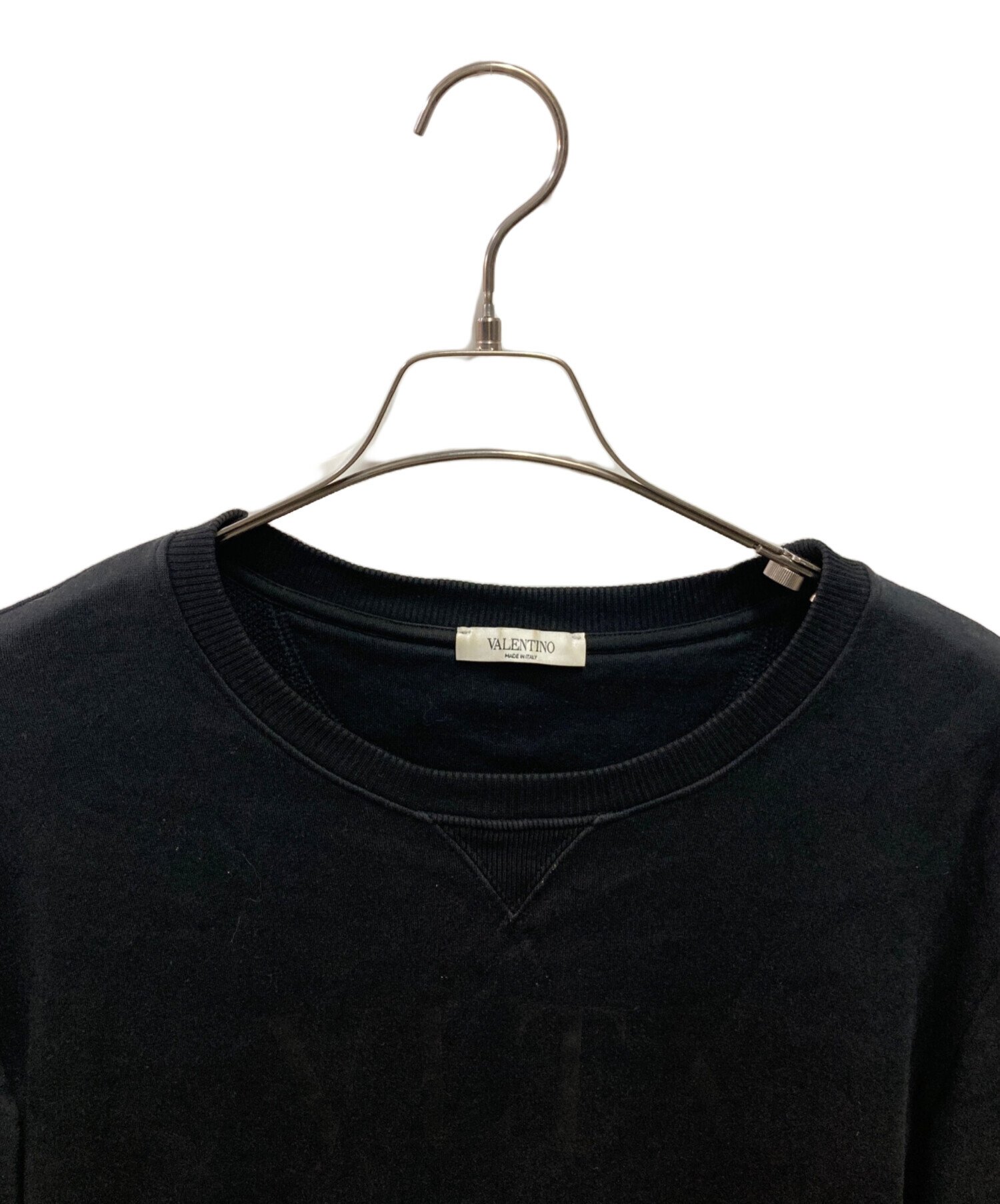 中古・古着通販】VALENTINO (ヴァレンティノ) VLTN L/S SWEAT ブラック