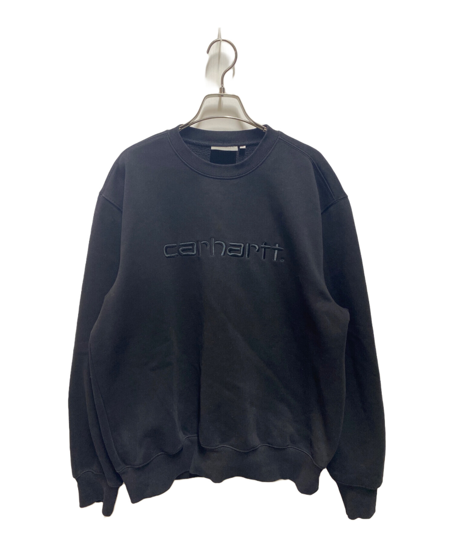 カーハート スウェット　トレーナー 黒色　Lサイズ 正規品 美品 中古・古着通販】CarHartt (カーハート) スウェット ブラック サイズ