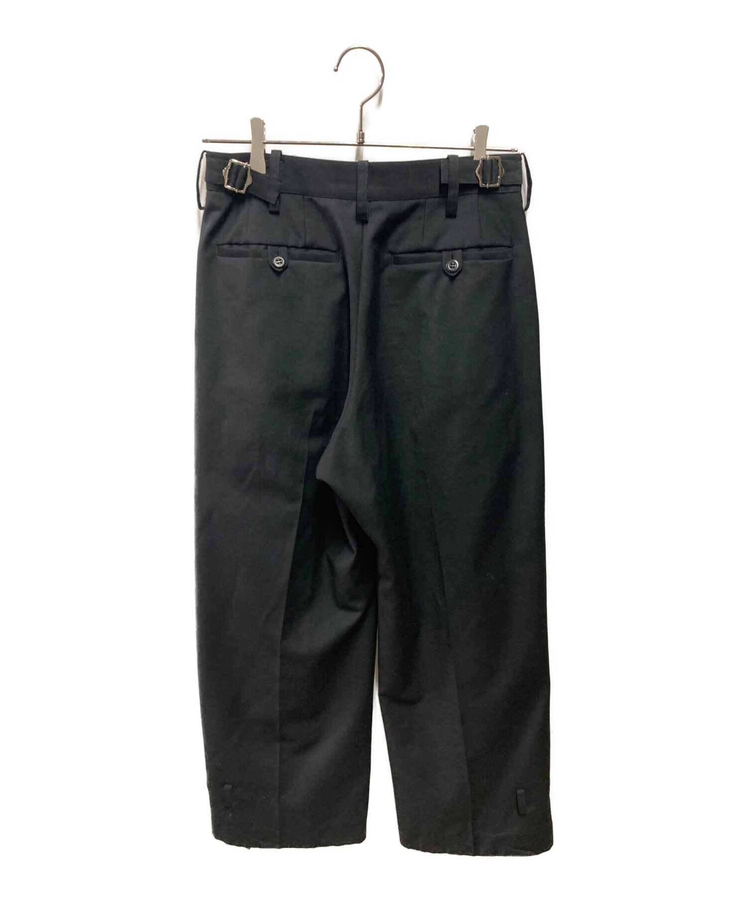 中古・古着通販】Tamme (タム) D WIDE SLACKS ブラック サイズ:1
