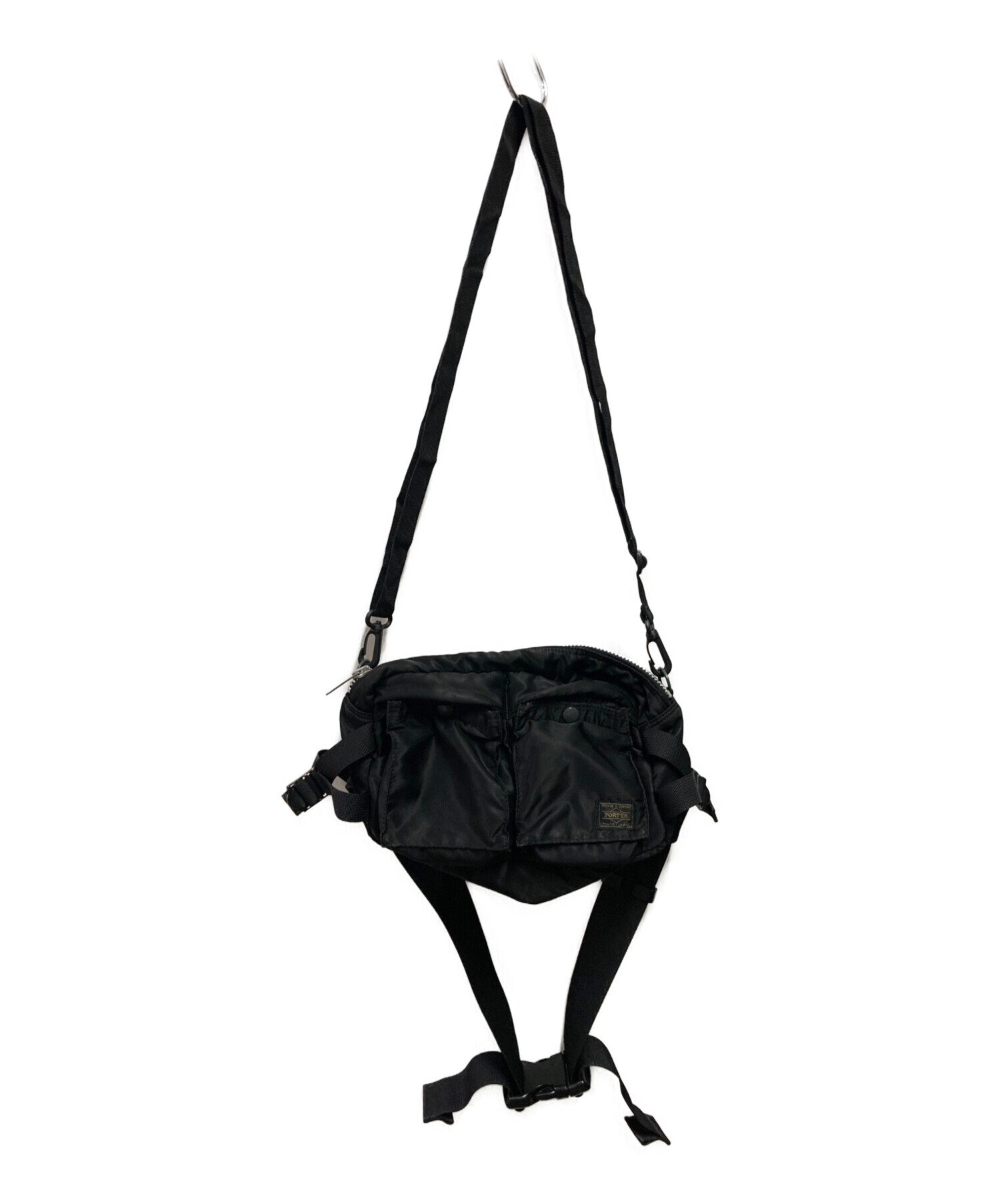 未使用級 PORTER タンカー ウエストバッグ ナイロン ブラック 中古・古着通販】PORTER (ポーター) タンカーウエストバッグ ブラック