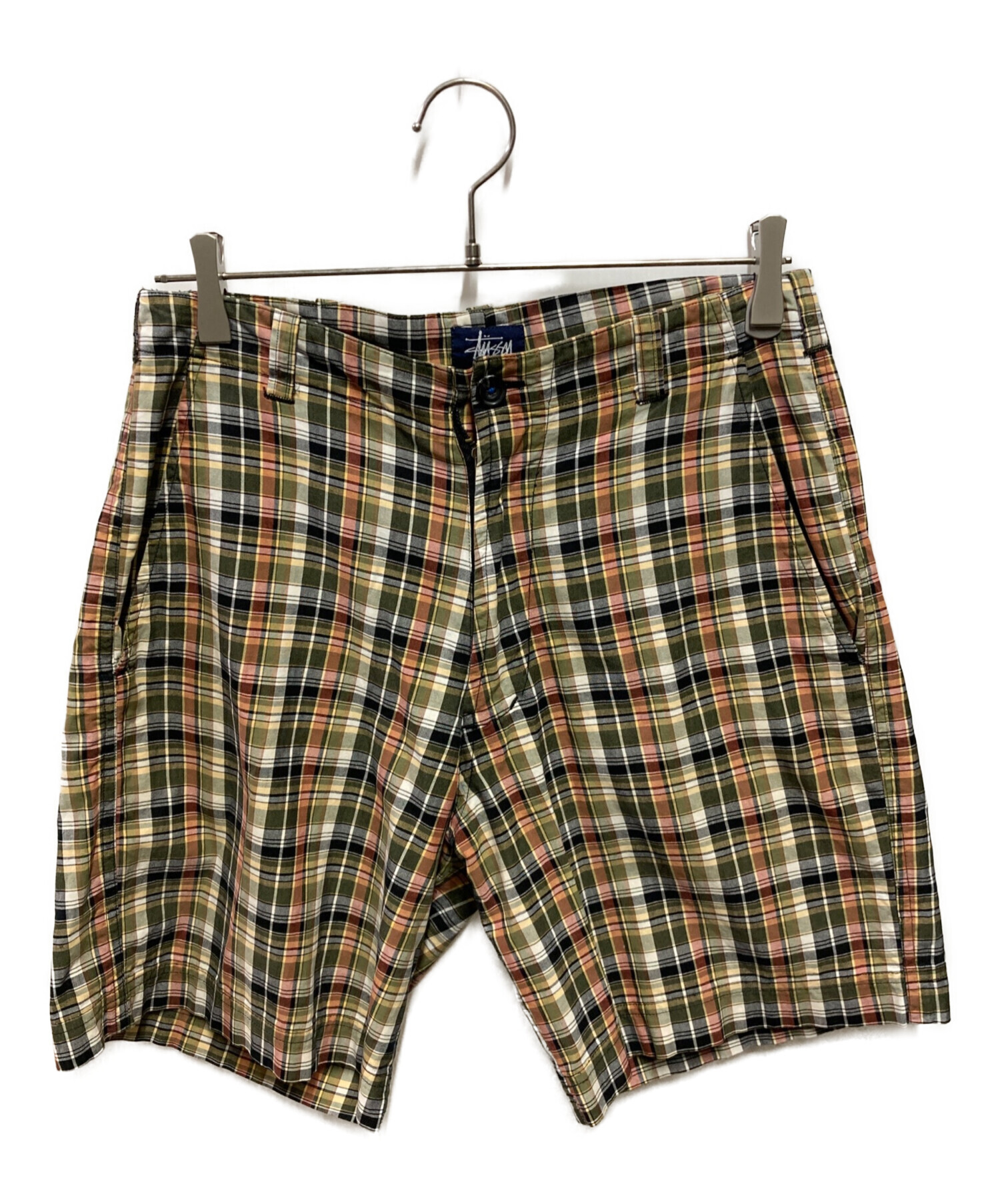 90年代　ステューシー　チェック　ビーチショーツ　L 中古・古着通販】stussy (ステューシー) 90's チェックショーツ