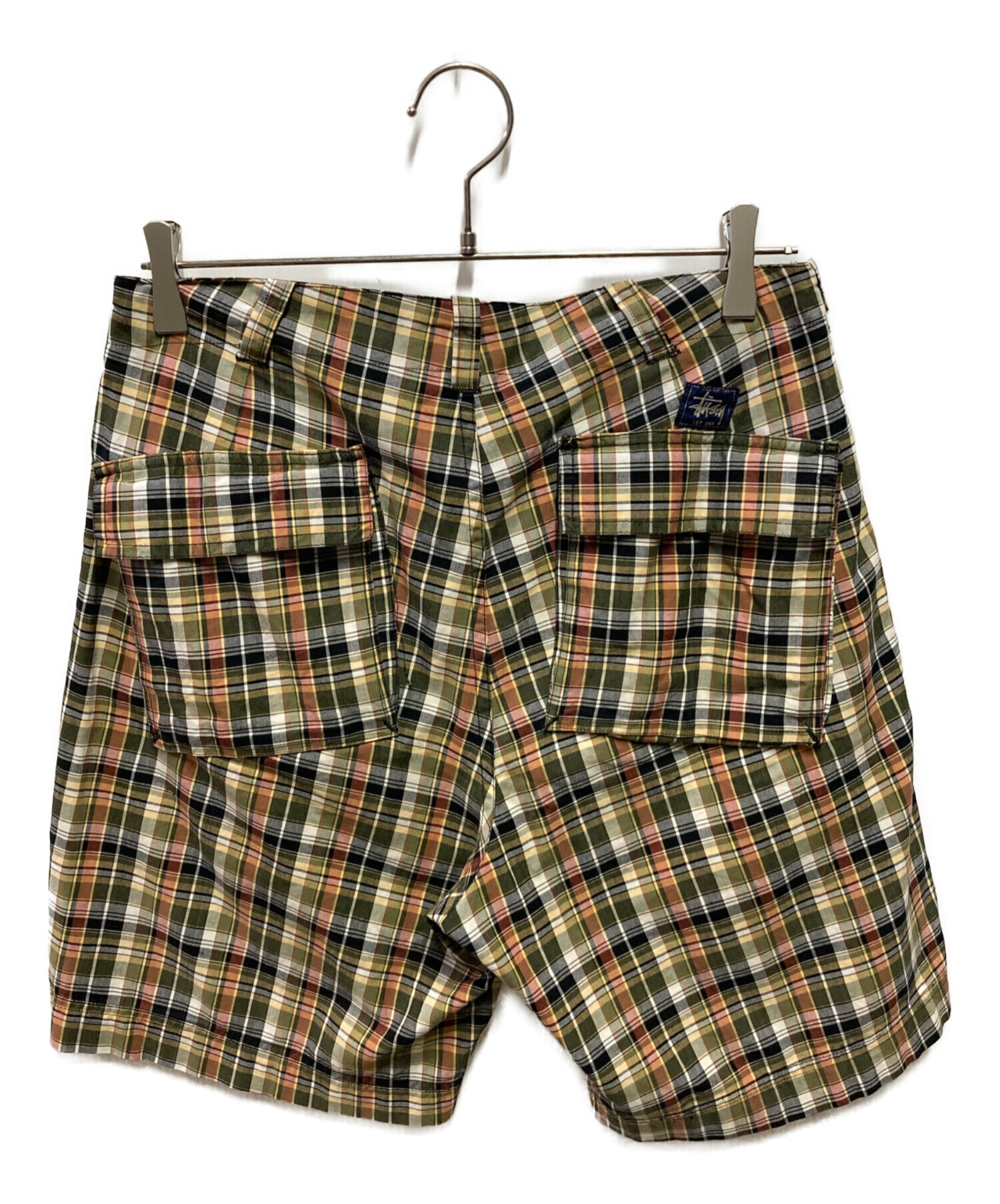 完売品 新品 STUSSY チェック柄 ボクサーショーツ Sサイズ 3枚 セット 中古・古着通販】stussy (ステューシー) 90's チェックショーツ