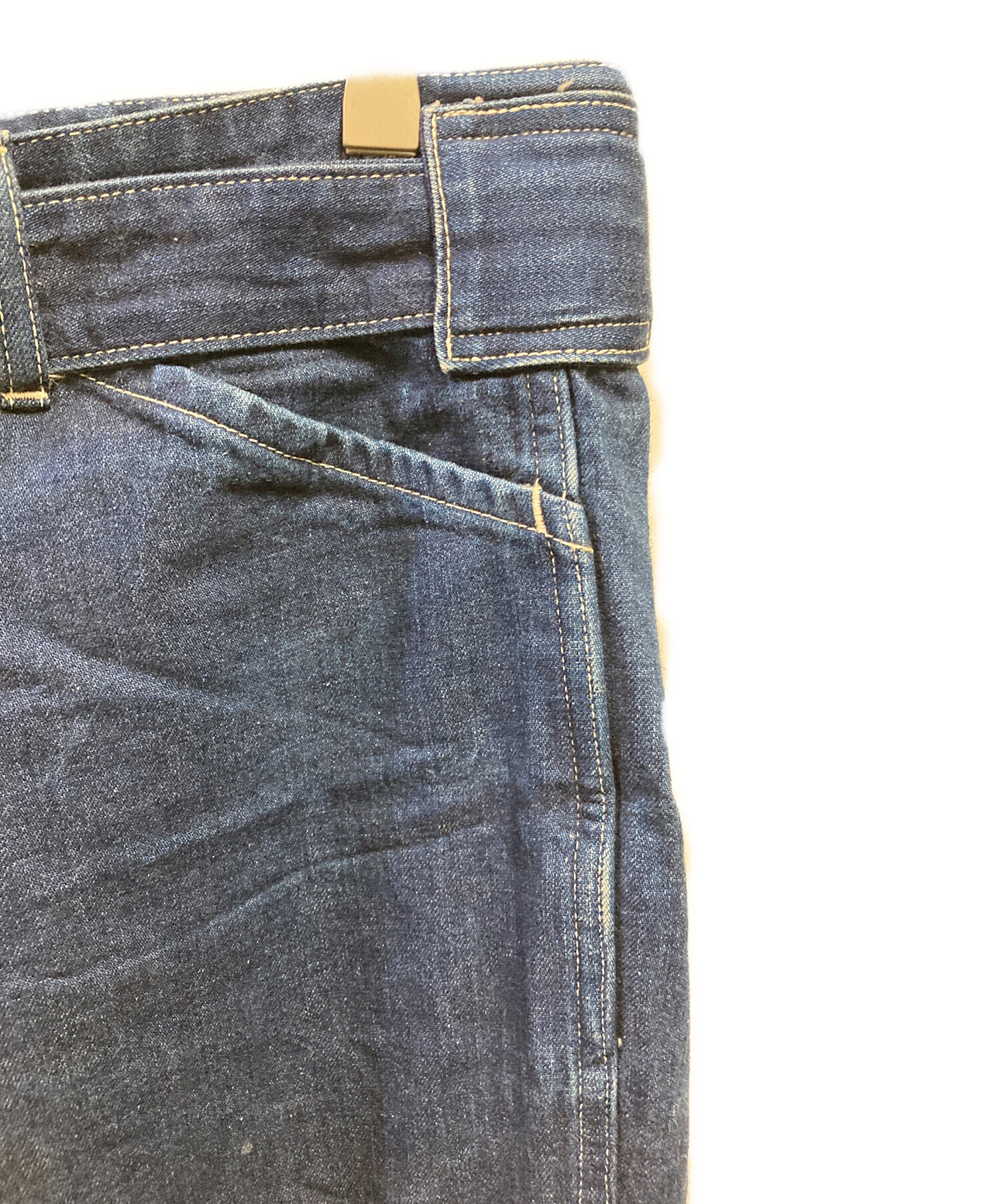 中古・古着通販】COMOLI (コモリ) ベルベットデニムパンツ インディゴ