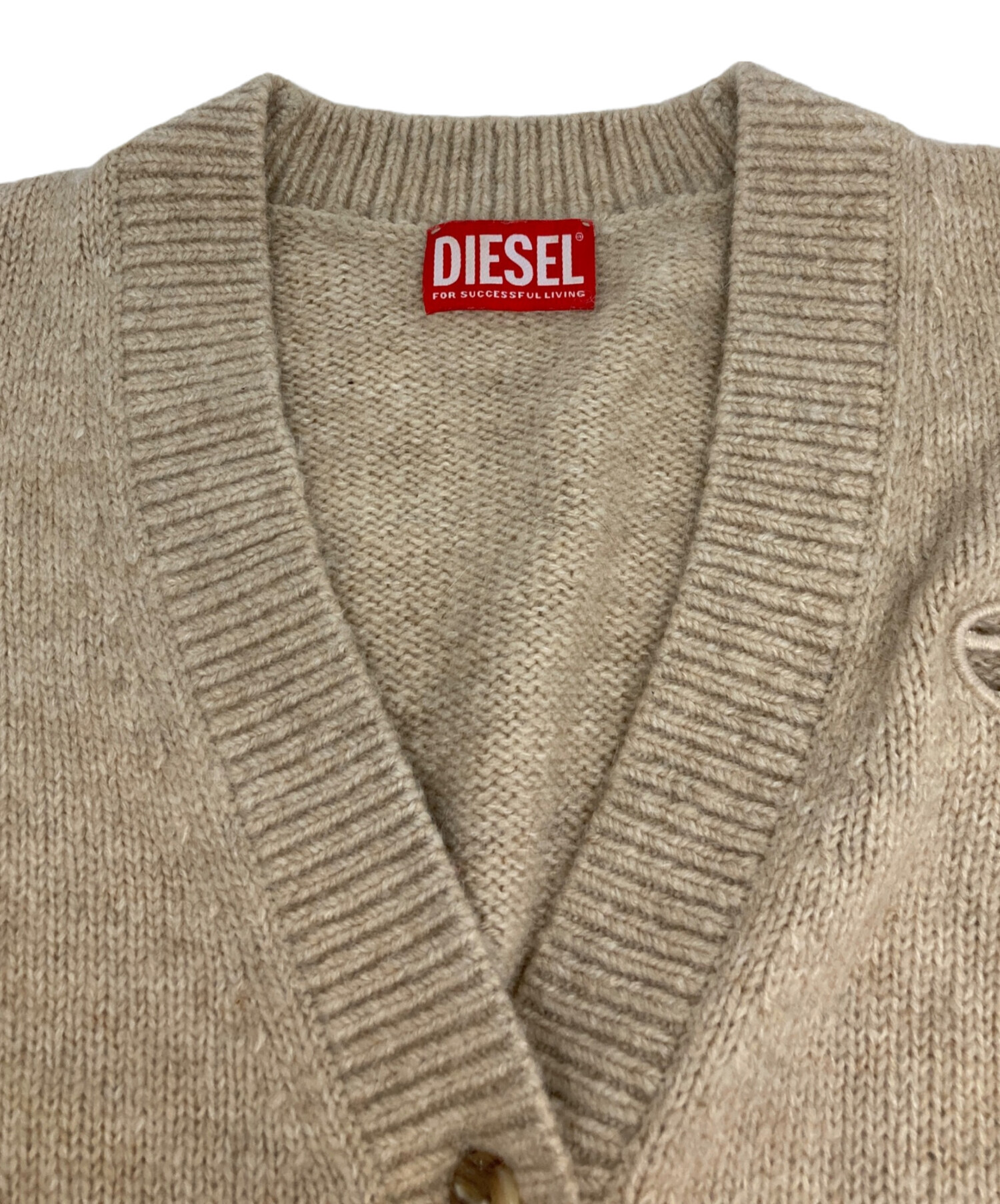 中古・古着通販】DIESEL (ディーゼル) M-AREELA カーディガン ベージュ