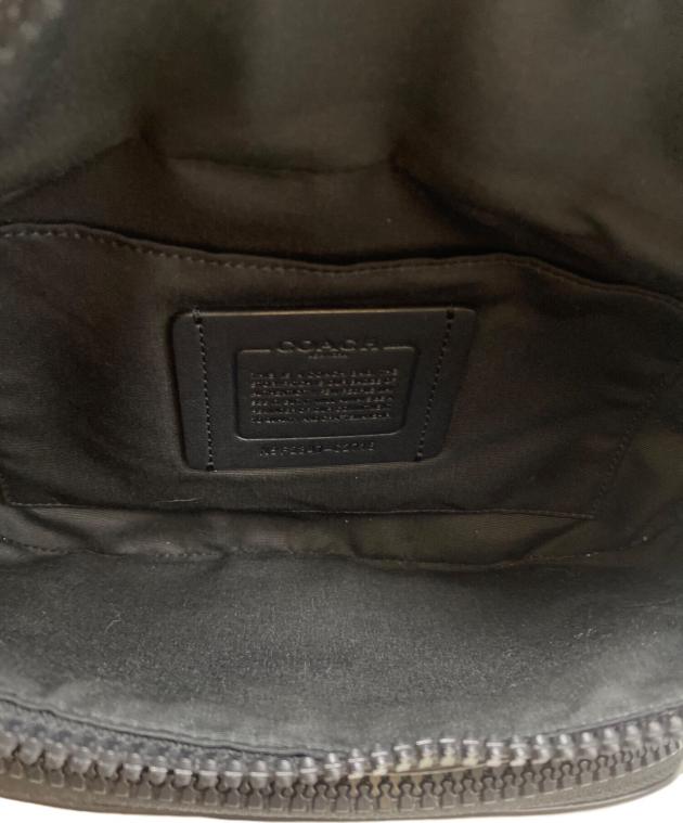 中古・古着通販】COACH (コーチ) カーフレザーウエストポーチ ブラック