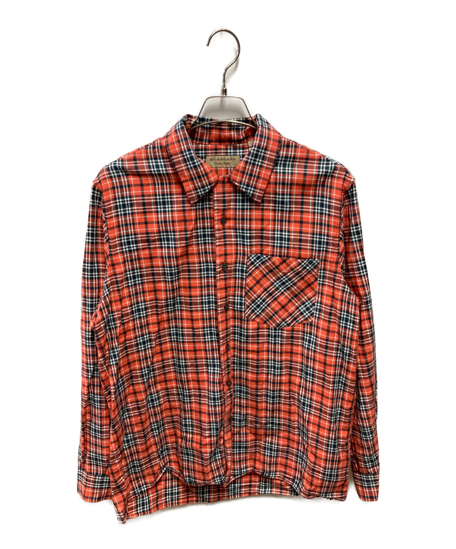 BURBERRY LONDON ENGLAND チェックシャツ M 中古・古着通販】BURBERRY LONDON (バーバリーロンドン) チェック