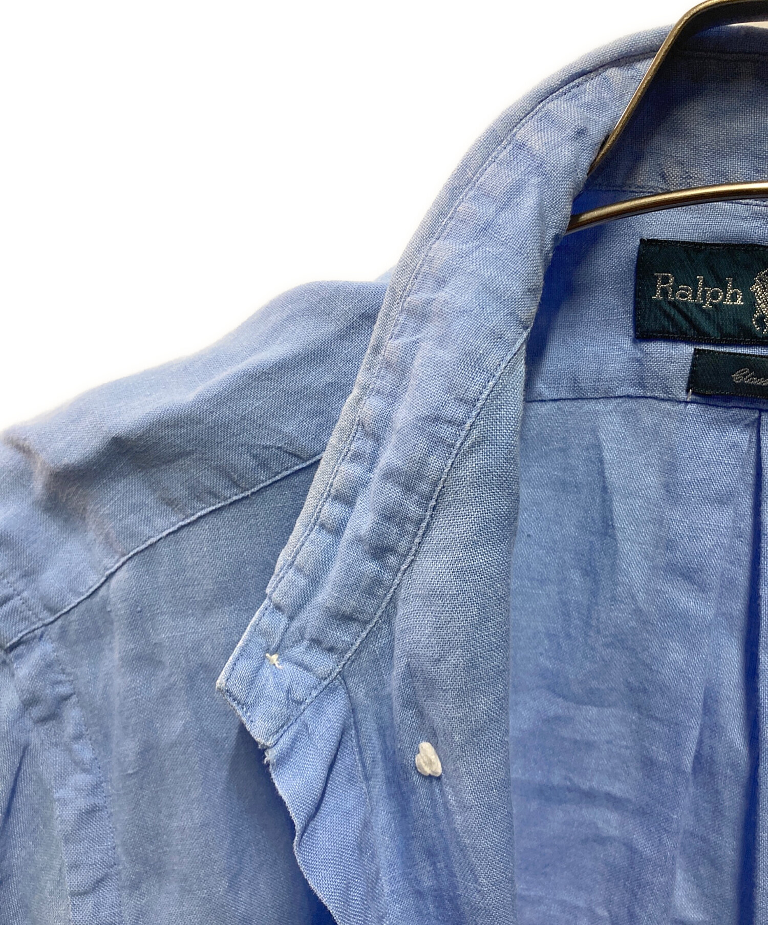 中古・古着通販】RALPH LAUREN (ラルフローレン) リネンシャツ ブルー