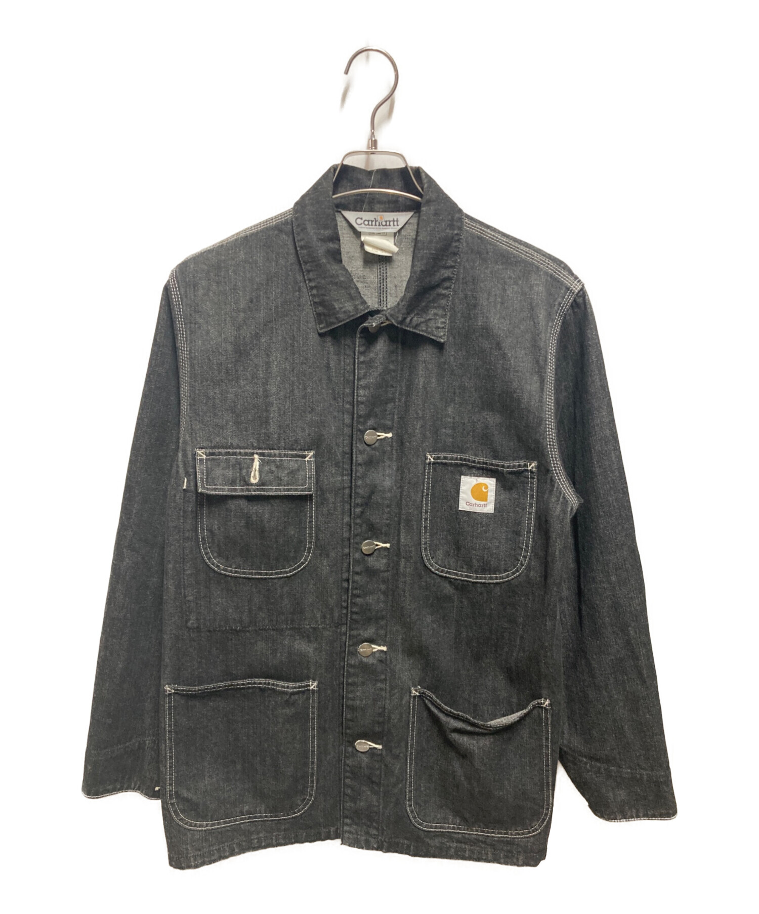 中古・古着通販】CarHartt (カーハート) デニムカバーオール ブラック