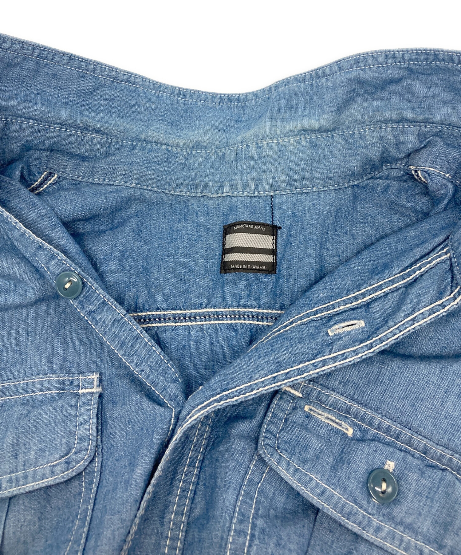中古・古着通販】MOMOTARO JEANS (桃太郎ジーンズ) デニムシャツ