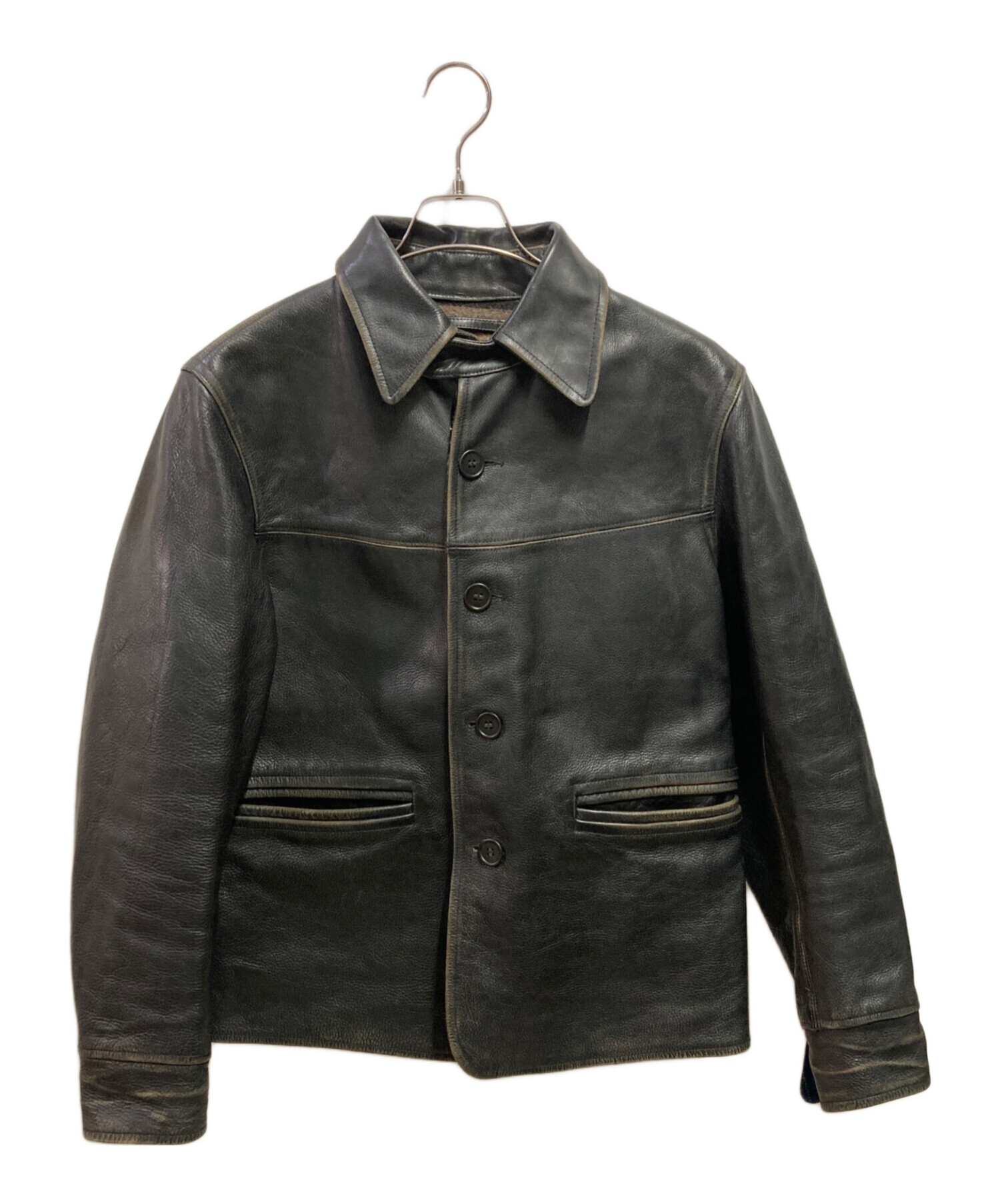【えごま】RRL レザージャケット 中古・古着通販】RRL (ダブルアールエル) MOORHOUSE LEATHER JACKET