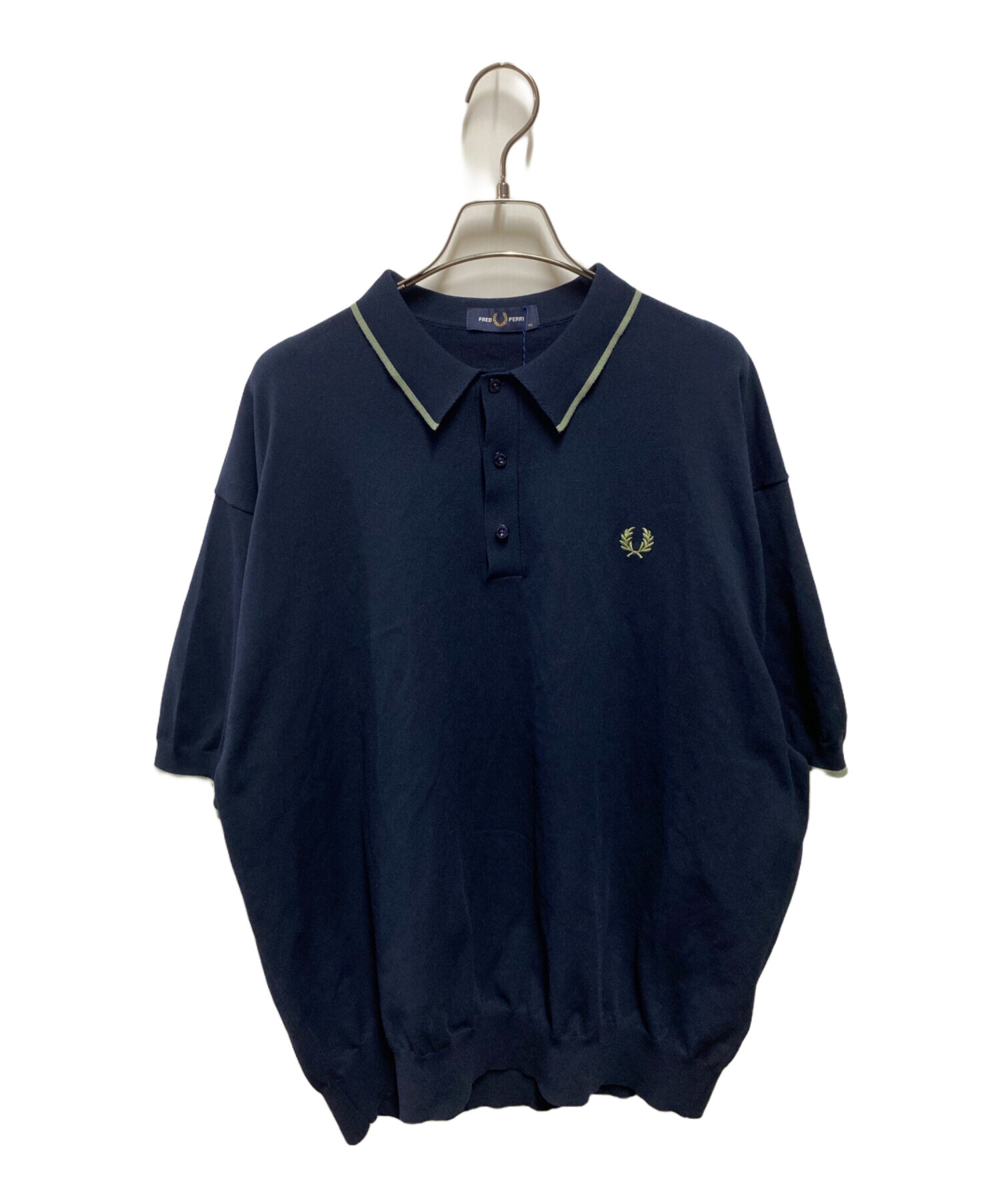 フレッドペリー 長袖ポロシャツ ネイビー 中古・古着通販】FRED PERRY (フレッドペリー) ポロシャツ ネイビー