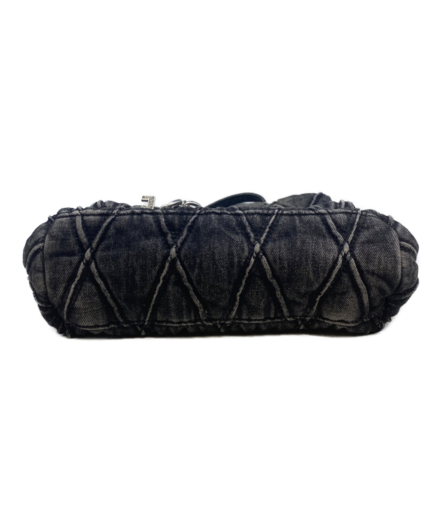 ディーゼル Charm-D デニム 2way ショルダーバッグ ブラック y2k 中古・古着通販】DIESEL (ディーゼル) CHARM-Dデニムショルダーバッグ