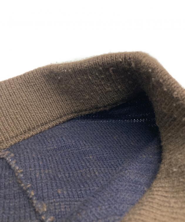 中古・古着通販】YOKE (ヨーク) Bias Border Knit Pants ブラウン