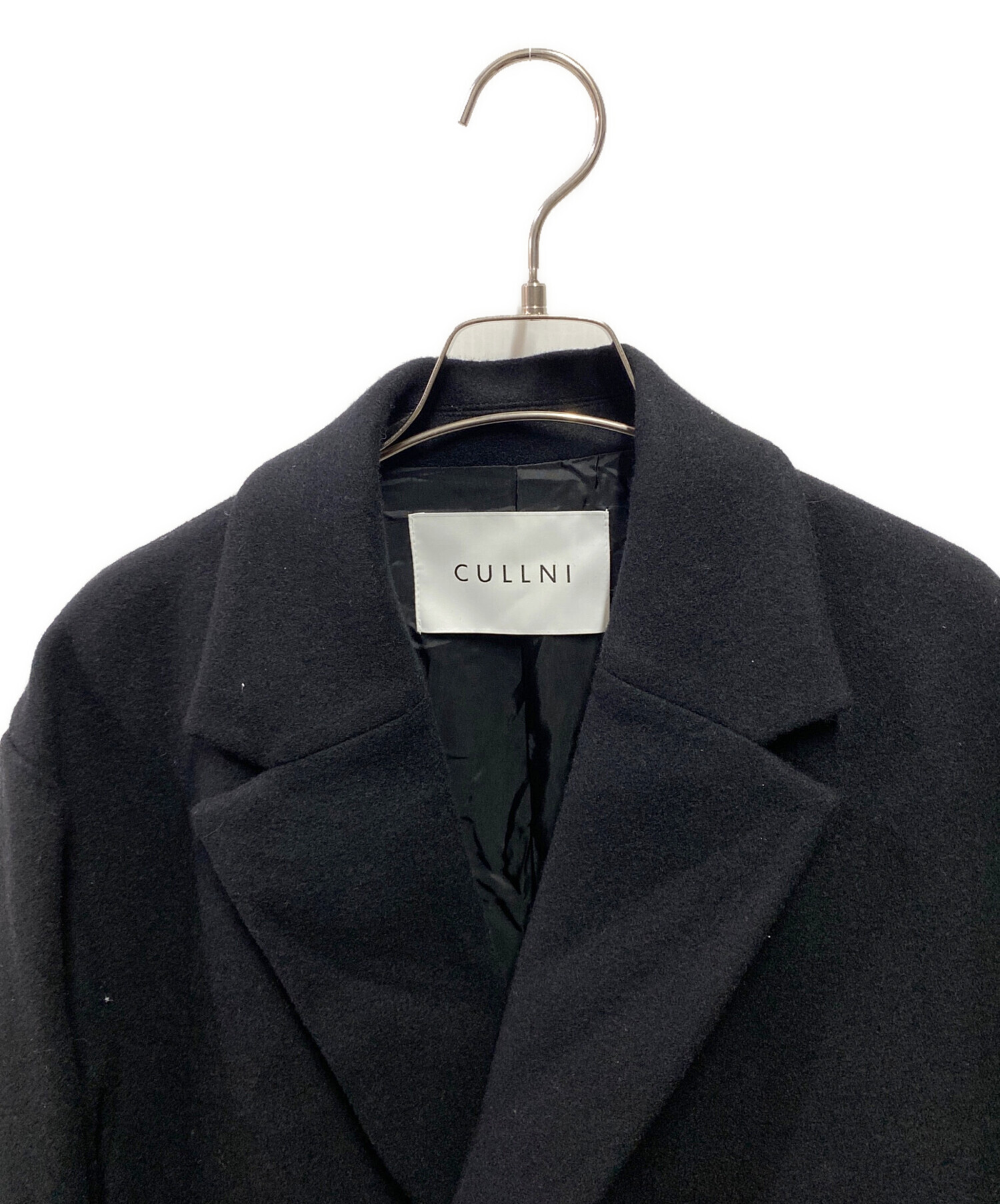 中古・古着通販】CULLNI (クルニ) Lamb Wool Melton Tie Locken Long