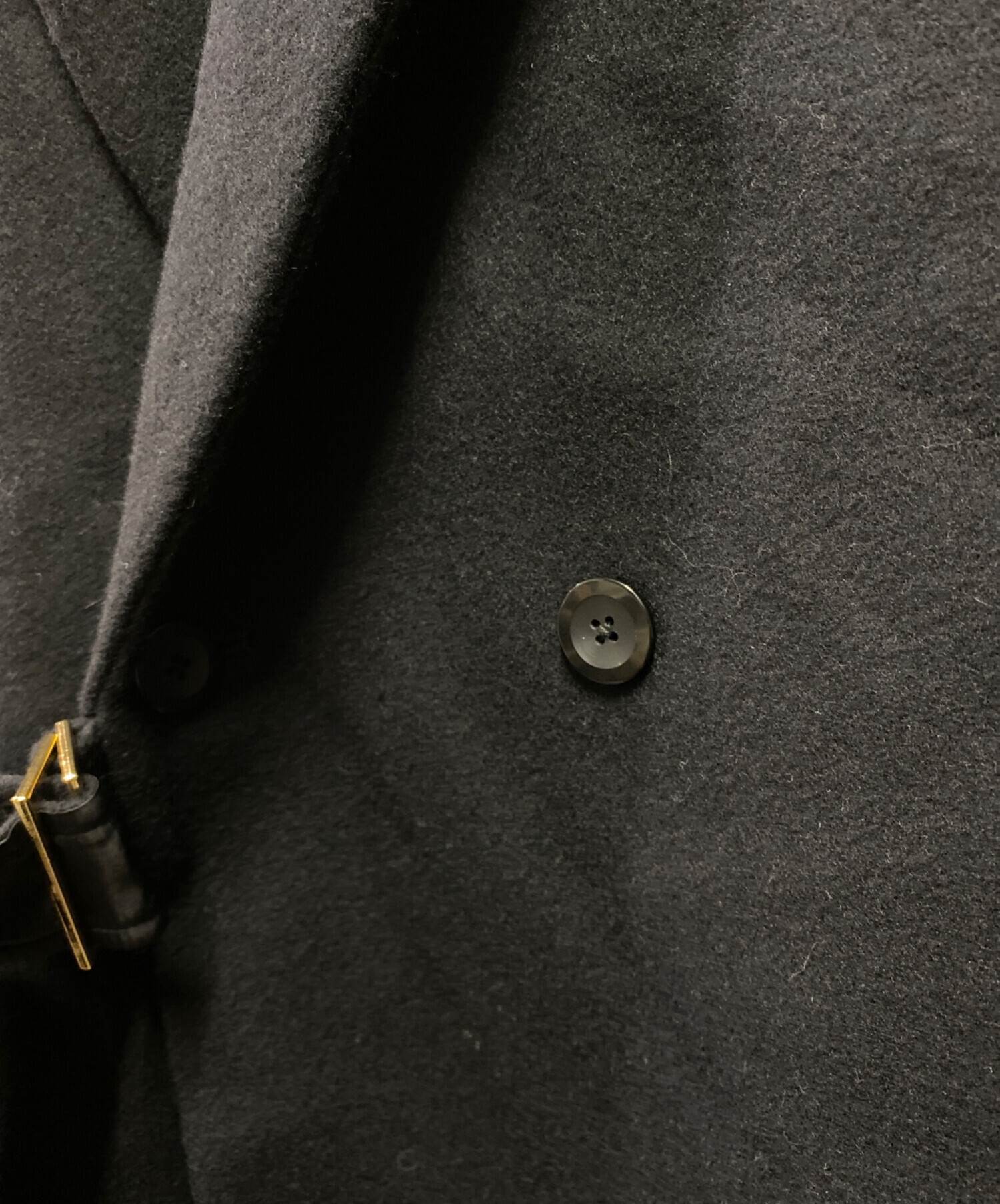 中古・古着通販】CULLNI (クルニ) Lamb Wool Melton Tie Locken Long