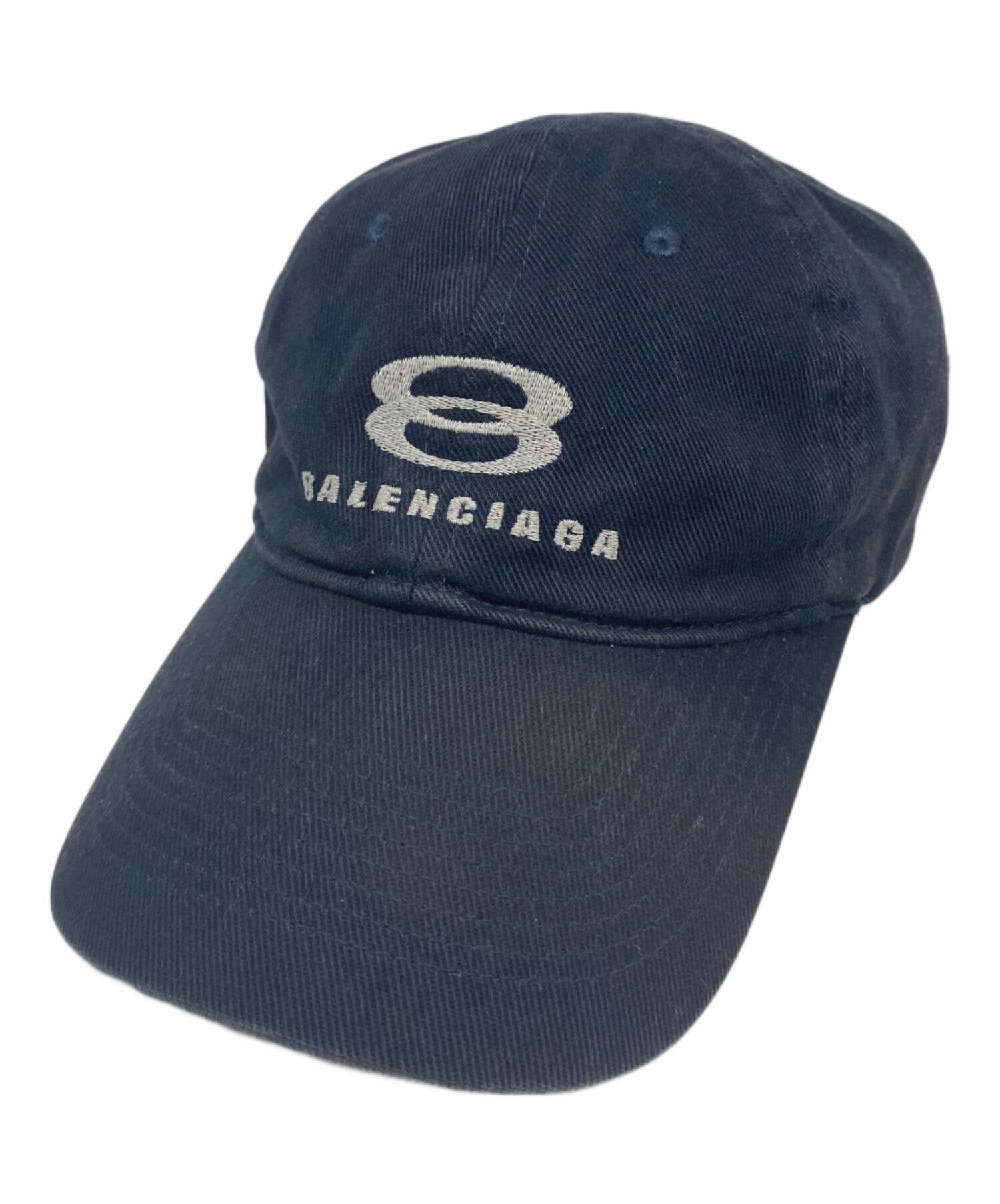 Balenciaga バレンシア　ネイビー　紺色Archetype キャップ 中古・古着通販】BALENCIAGA (バレンシアガ) Snowboard Cap ブラック